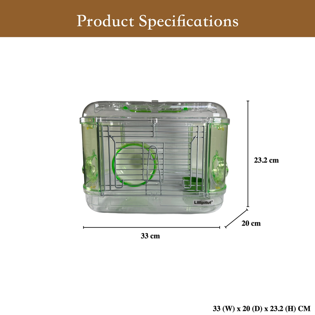 LillipHut Hamster Cage Mini | Shop Brit | UK Pet Shop | Small Pet Homes