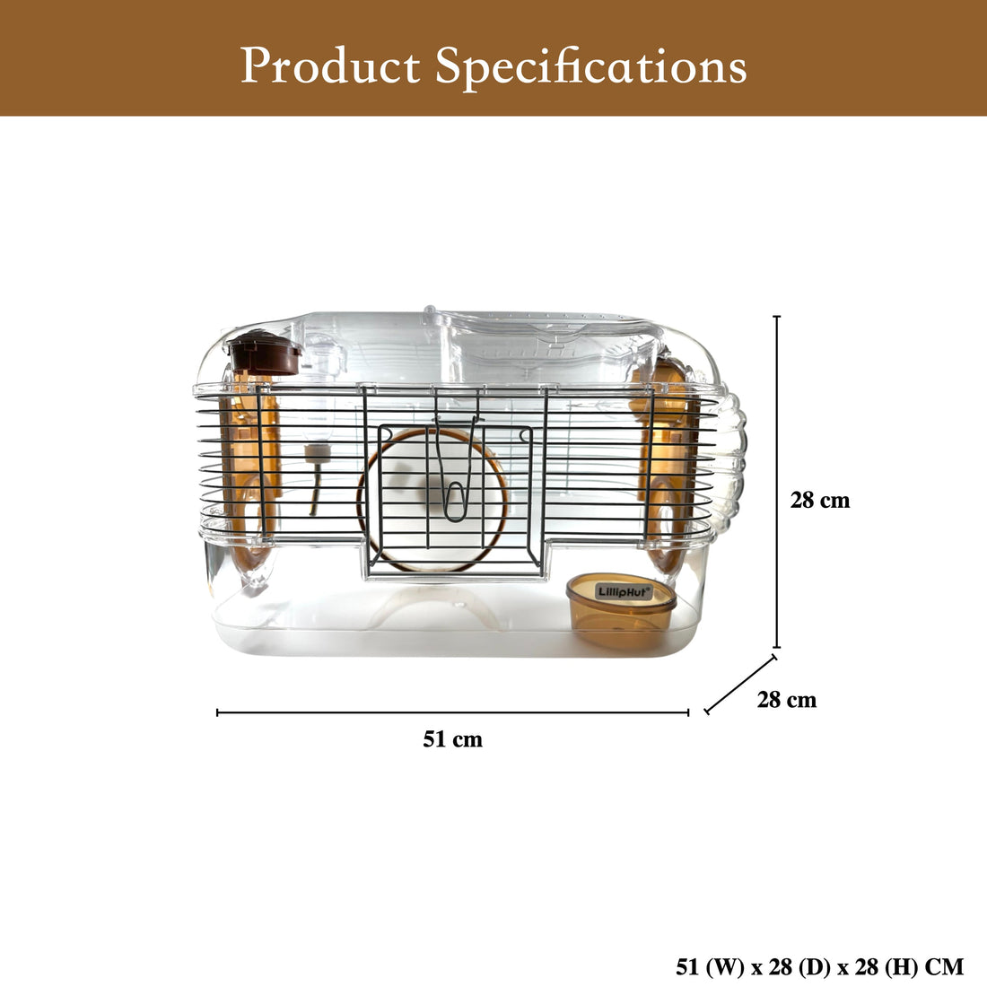 LillipHut Hamster Cage Medium | Shop Brit | UK Pet Shop | Small Pet Homes