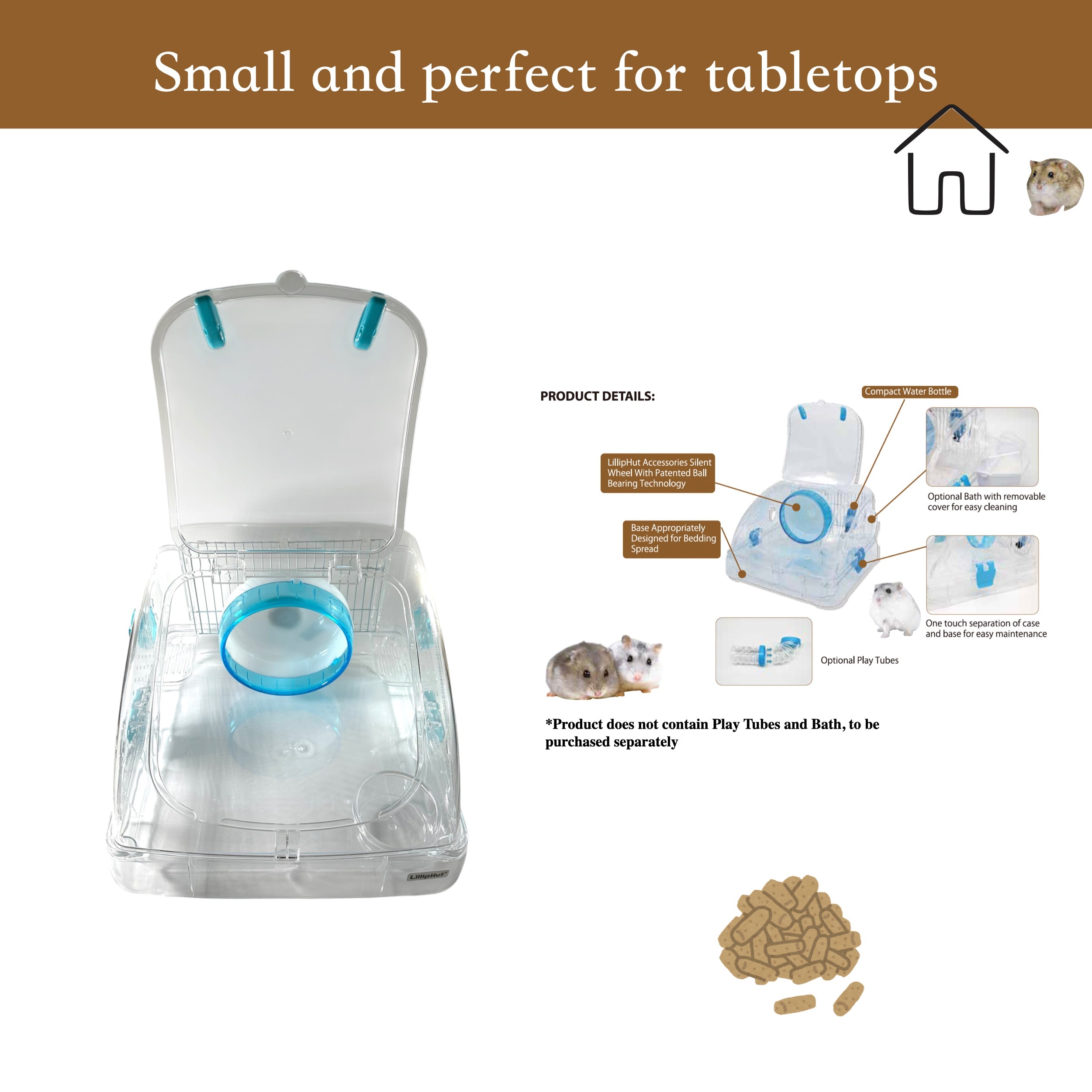 LillipHut Hamster Cage Dome | Shop Brit | UK Pet Shop | Small Pet Homes