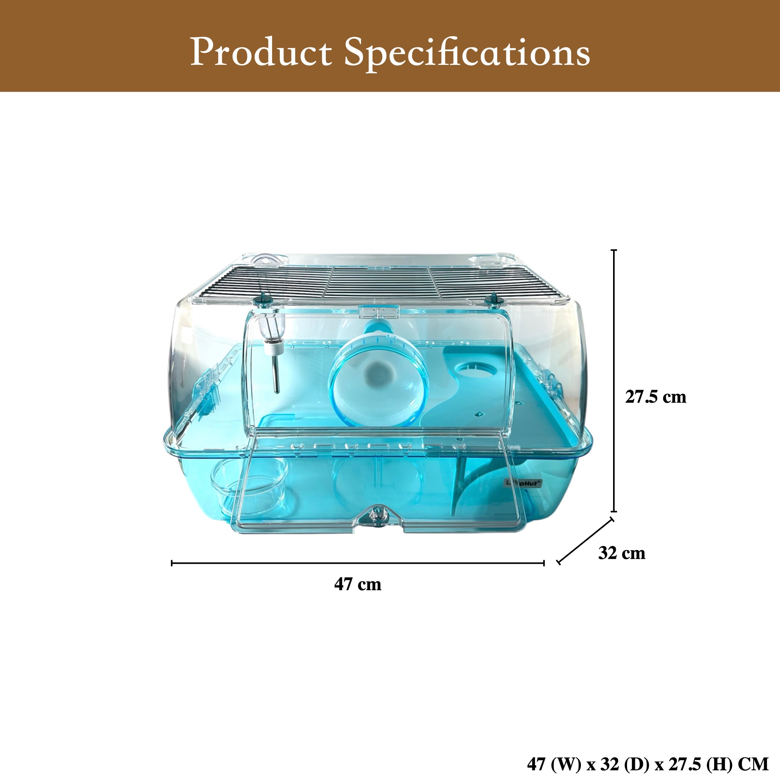 LillipHut Hamster Cage Roomy | Shop Brit | UK Pet Shop | Small Pet Homes