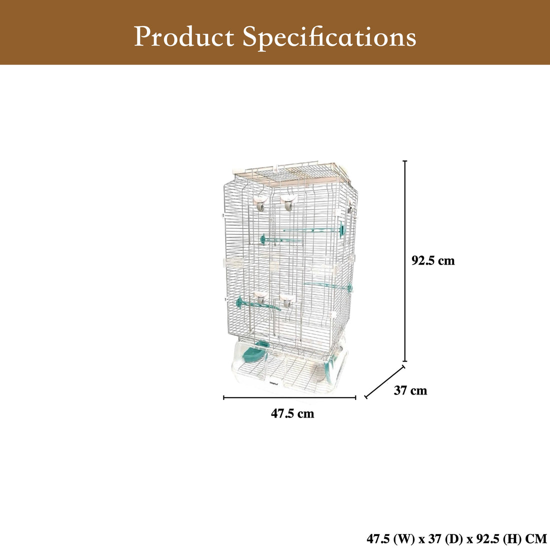 LillipHut Bird Cage Small | Shop Brit | UK Pet Shop | Bird Homes