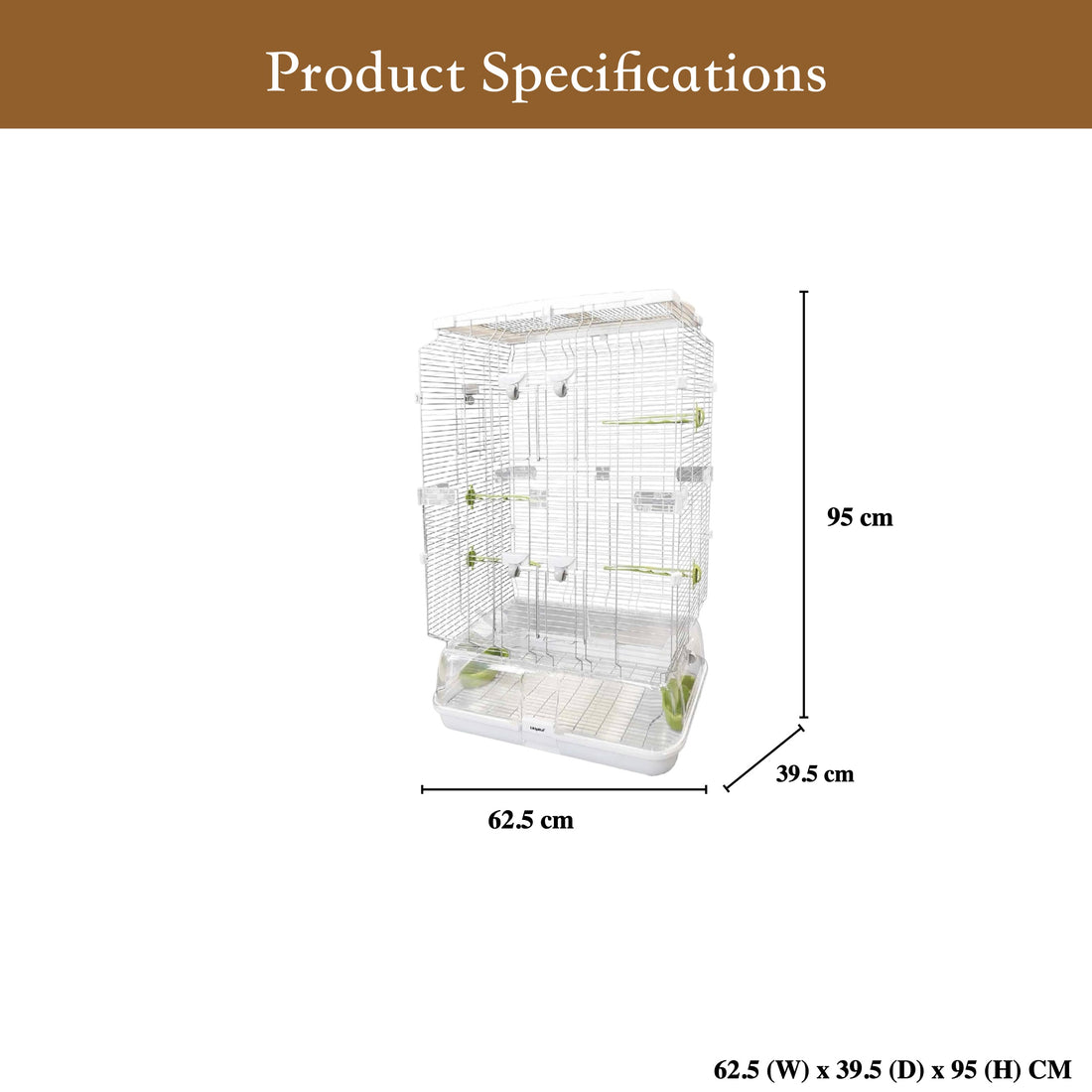 LillipHut Bird Cage Medium | Shop Brit | UK Pet Shop | Bird Homes