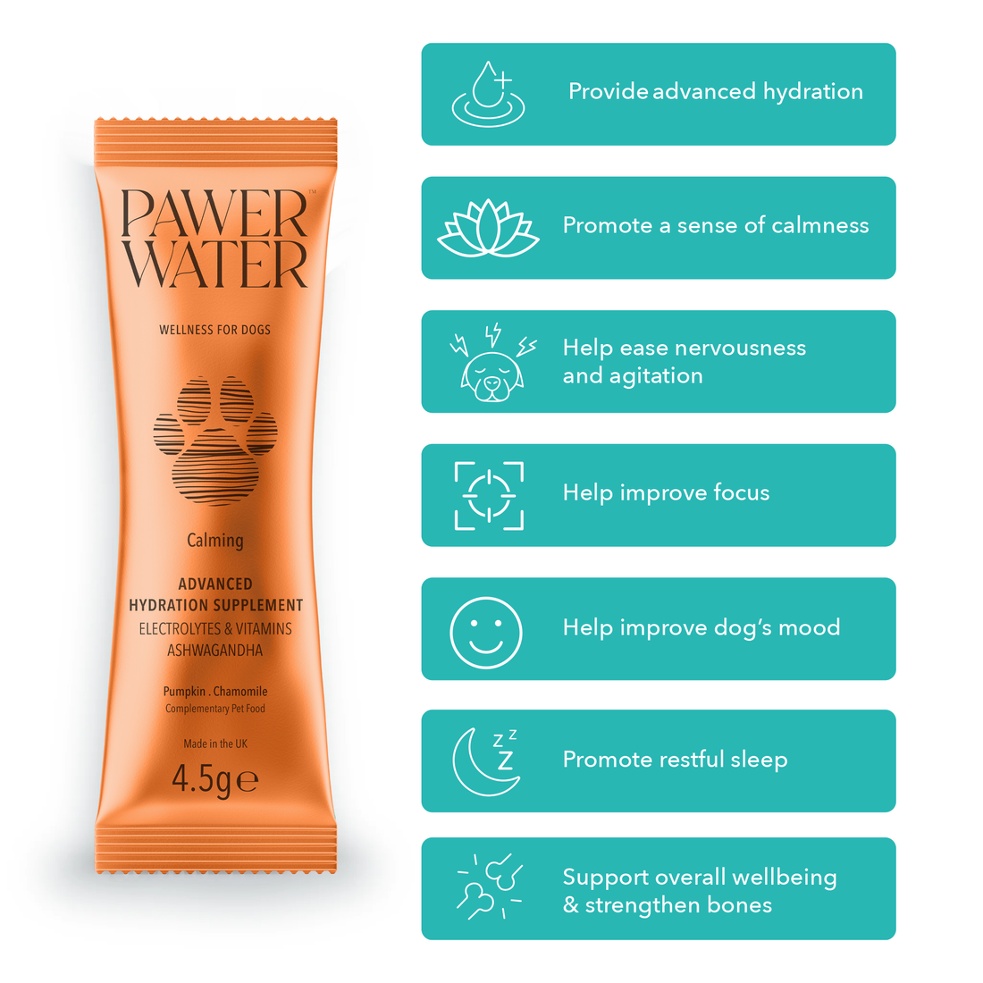 Pawer Water Calming (5 Sticks Pouch) | Shop Brit | UK Pet Shop | 