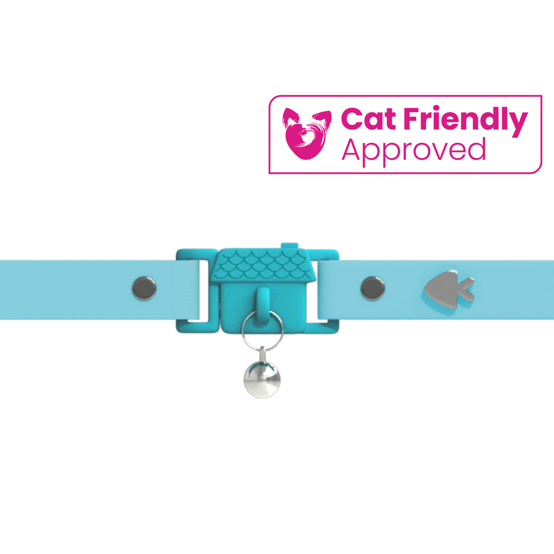 KITTYRAMA AQUA CAT COLLAR - Quick Release, Breakaway, Hypoallergenic | Shop Brit | UK Pet Shop | Cat Supplies