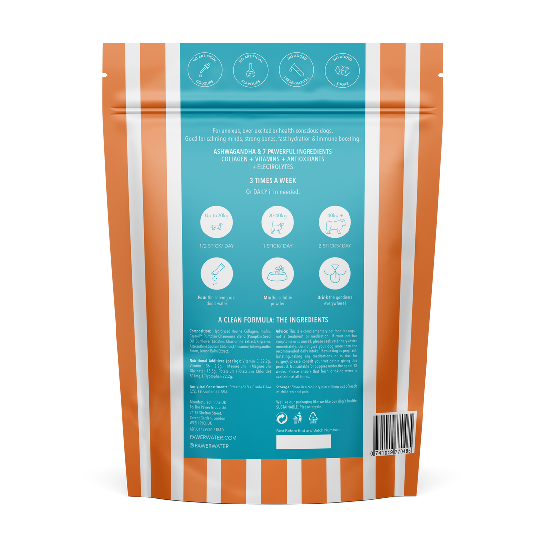 Pawer Water Calming (12 Sticks Pouch) | Shop Brit | UK Pet Shop | 