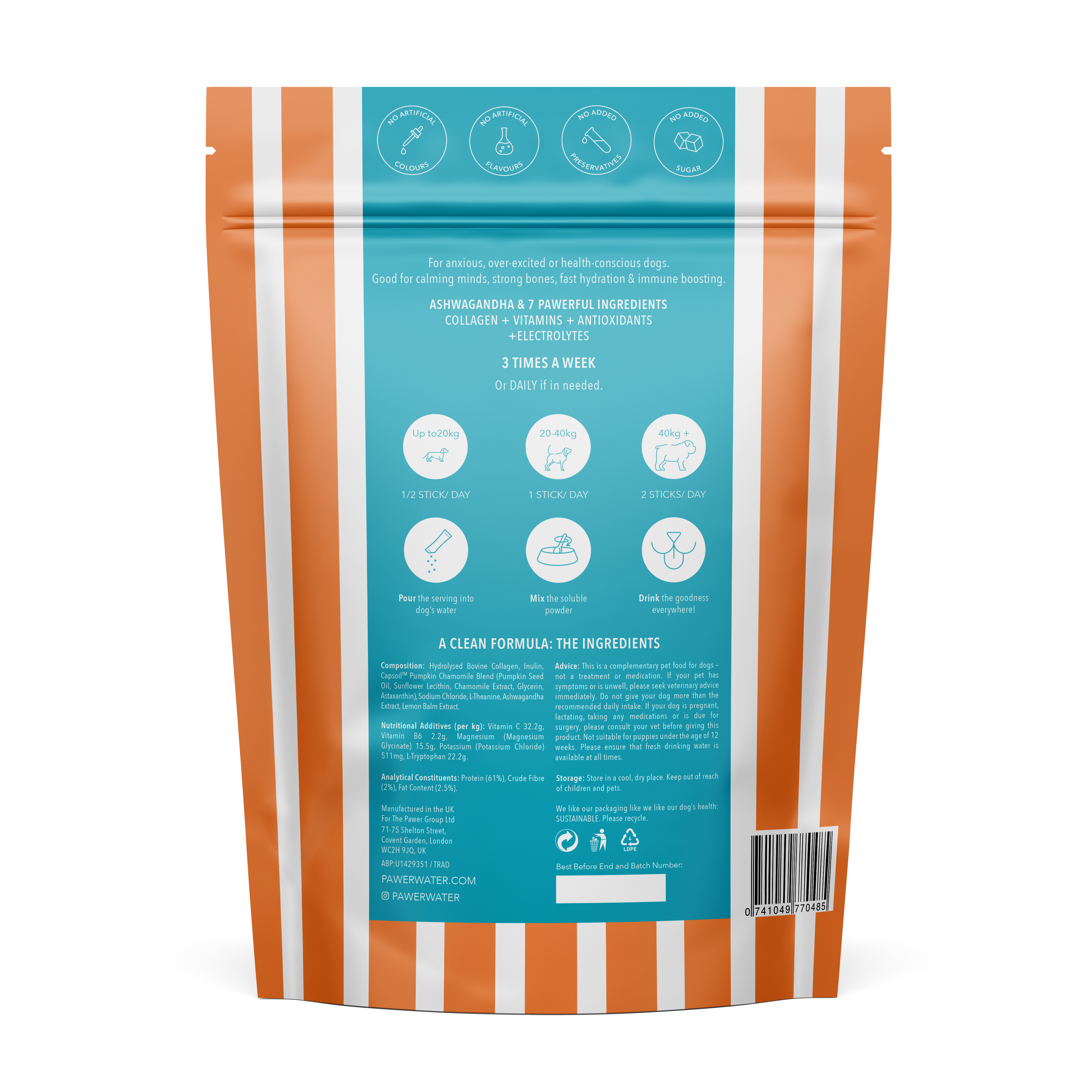 Pawer Water Calming (5 Sticks Pouch) | Shop Brit | UK Pet Shop | 