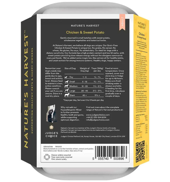 Nature's Harvest Grain Free Adult - Chicken & Sweet Potato | Shop Brit | UK Pet Shop | Wet Dog Food