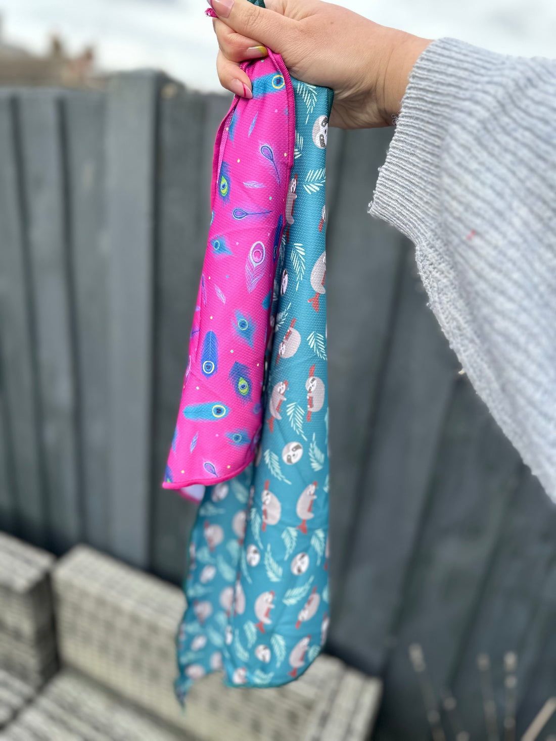 Peacock Power Cooling Bandana | Shop Brit | UK Pet Shop | Pet Products