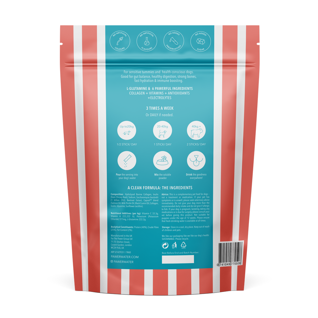 Pawer Water Gut Support (5-sticks Pouch) | Shop Brit | UK Pet Shop | 