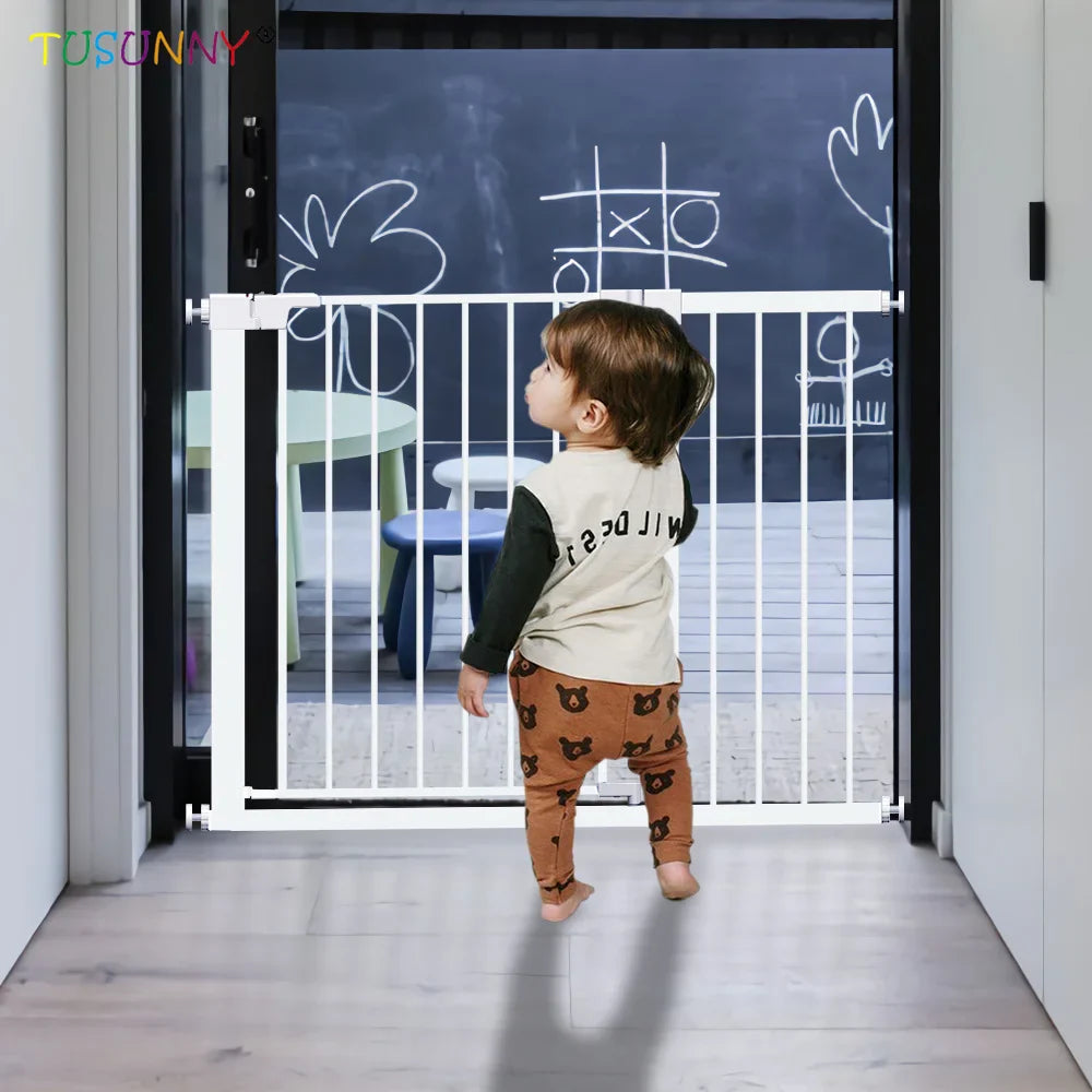 Auto Close Dog Gate for the House Easy Install Pressure Mounted Safety Pet Gates for Doorways