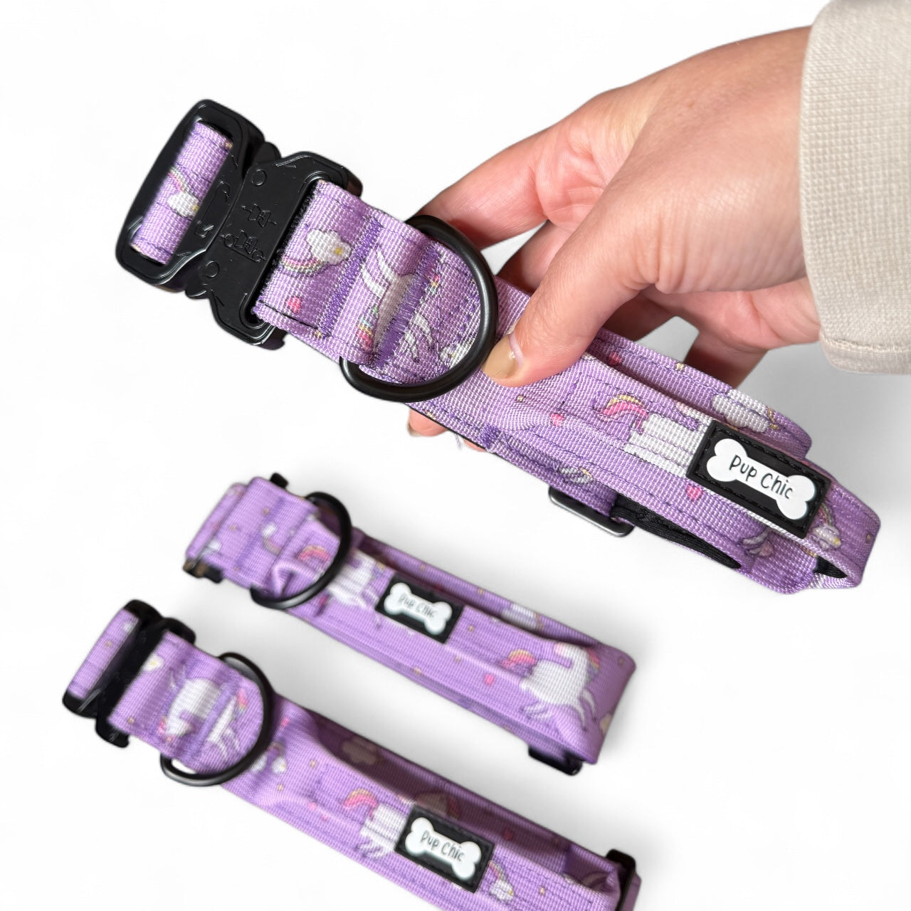 Daydreams and Unicorns Tactical Dog Collar | Shop Brit | UK Pet Shop | 