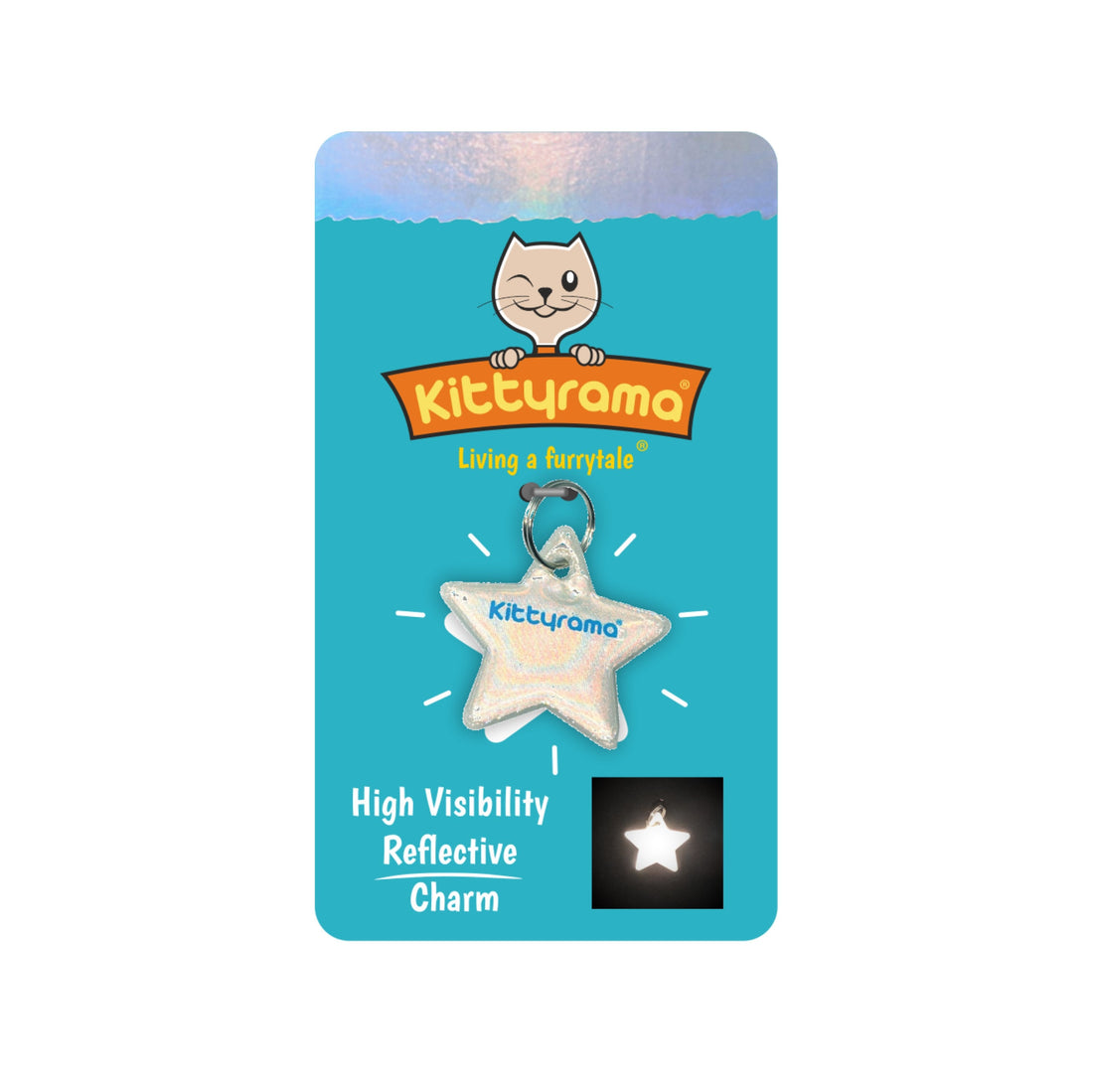 KITTYRAMA STAR CAT CHARM – Reflective, Safe, High Visibility | Shop Brit | UK Pet Shop | Cat Supplies