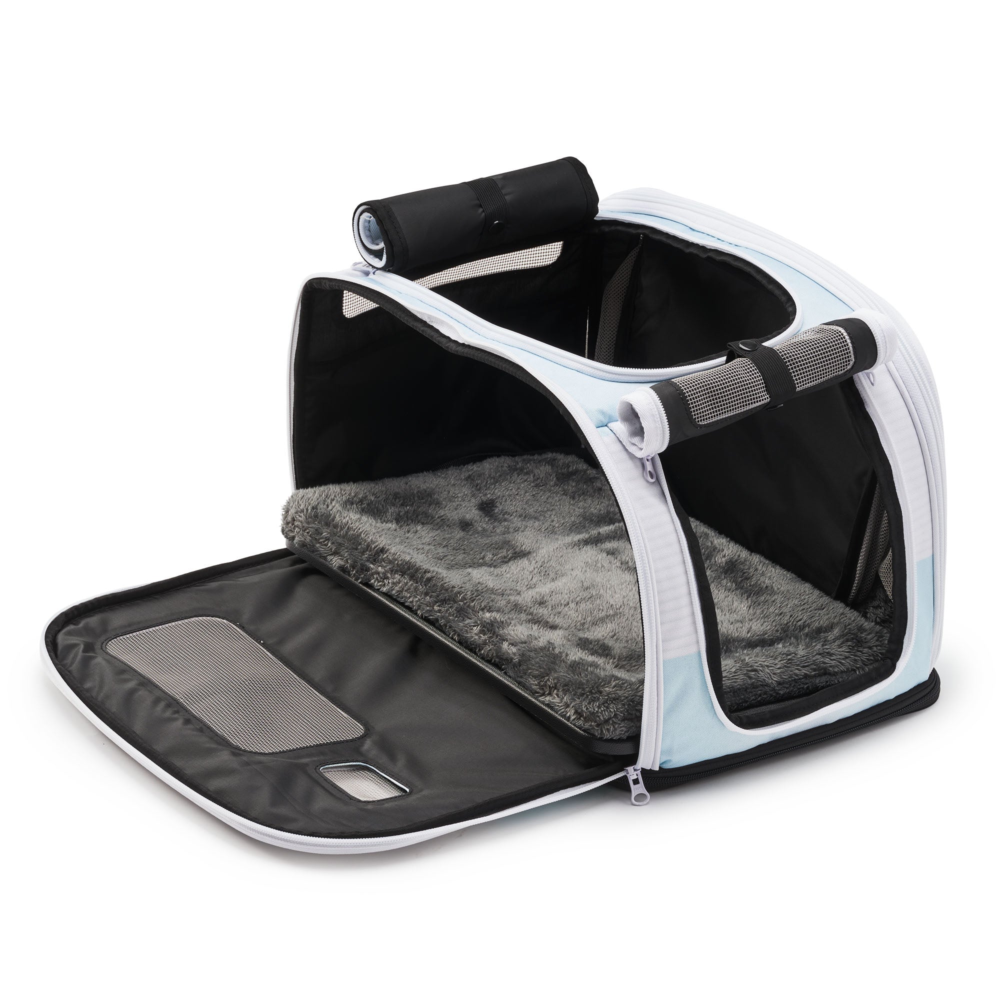 THE BABY BLUE ROAMER - KITTYRAMA CAT CARRIER & HIDEAWAY | Shop Brit | UK Pet Shop | Cat Carrier