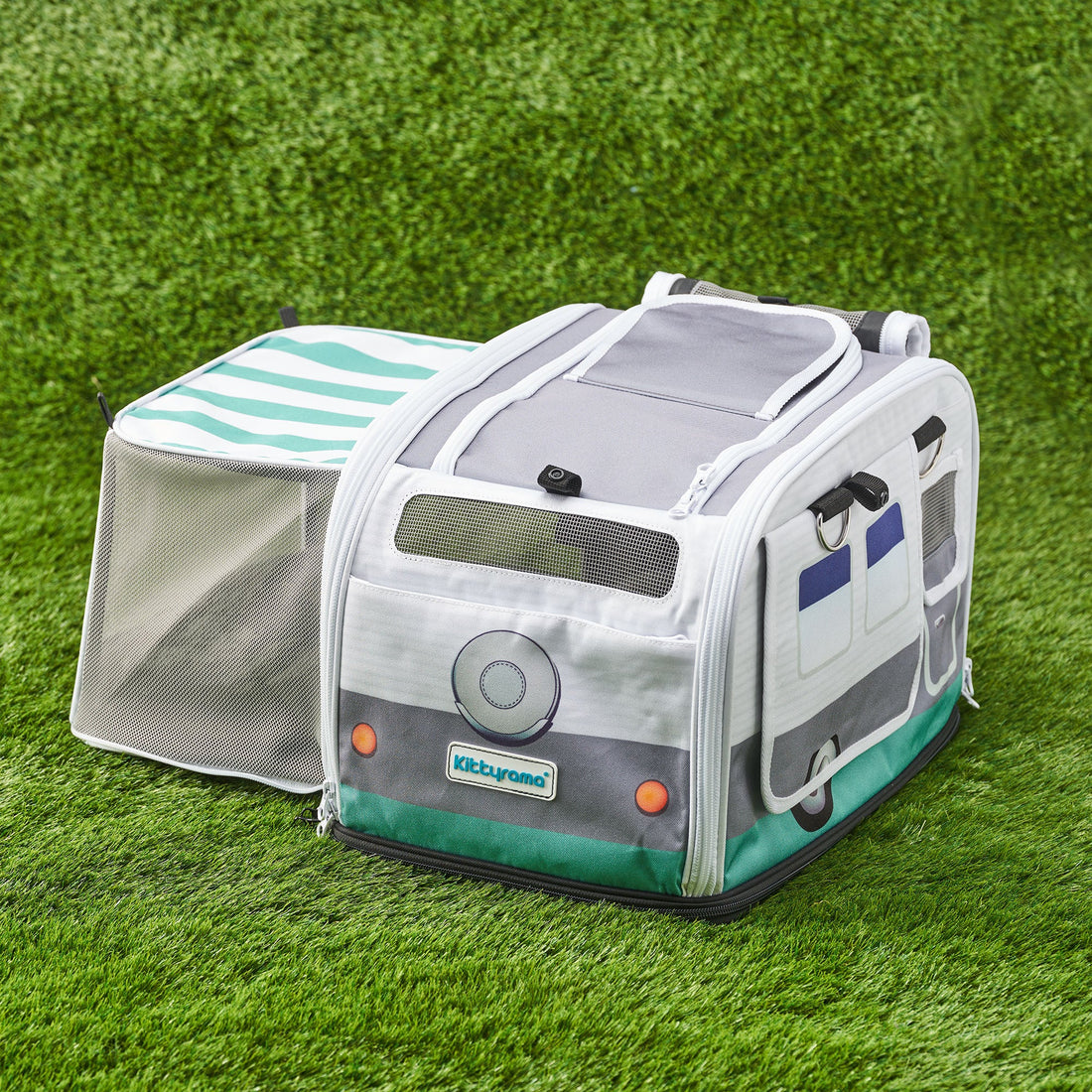 THE SLATE CRUISER - KITTYRAMA CAT CARRIER & HIDEAWAY | Shop Brit | UK Pet Shop | Cat Carrier