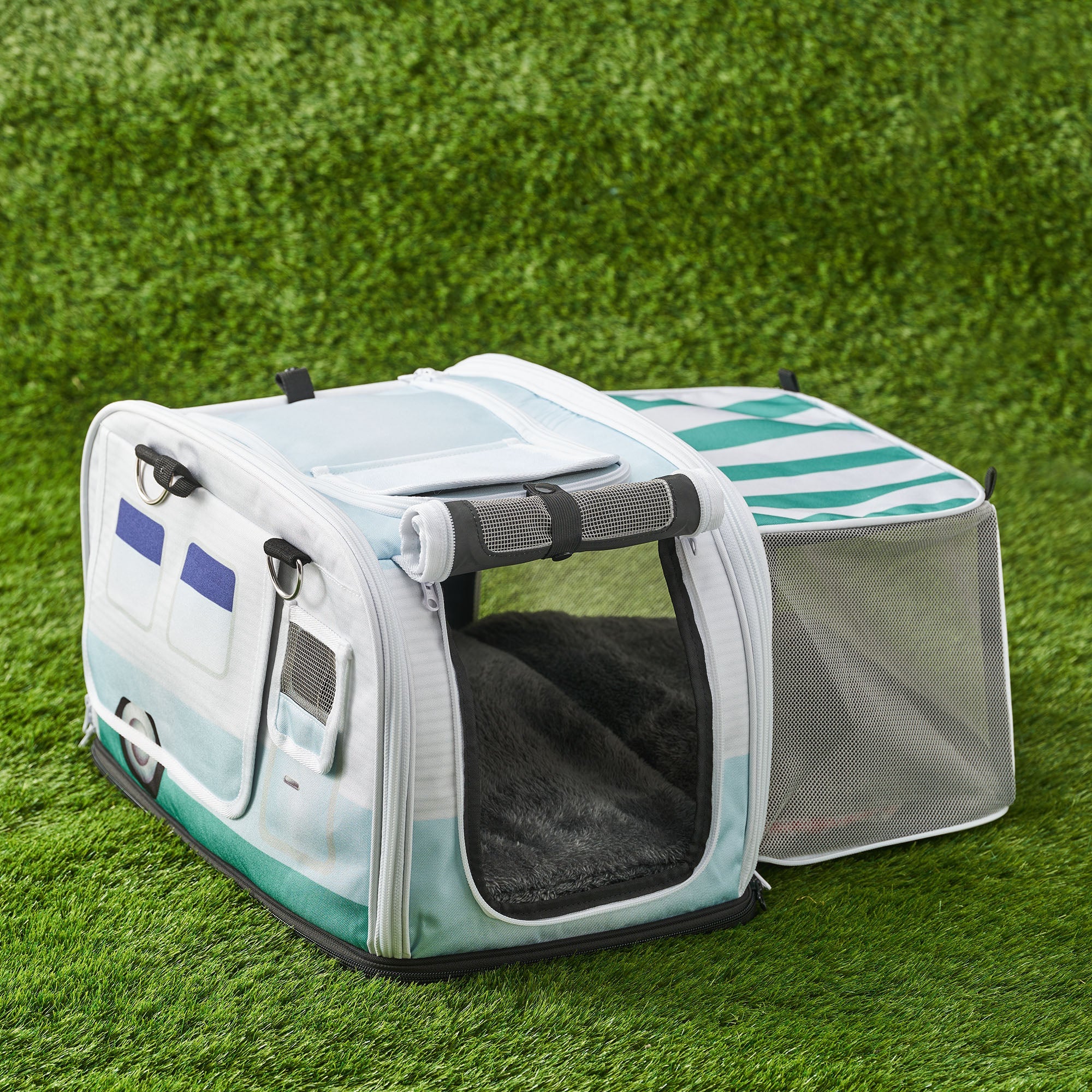 THE BABY BLUE ROAMER - KITTYRAMA CAT CARRIER & HIDEAWAY | Shop Brit | UK Pet Shop | Cat Carrier