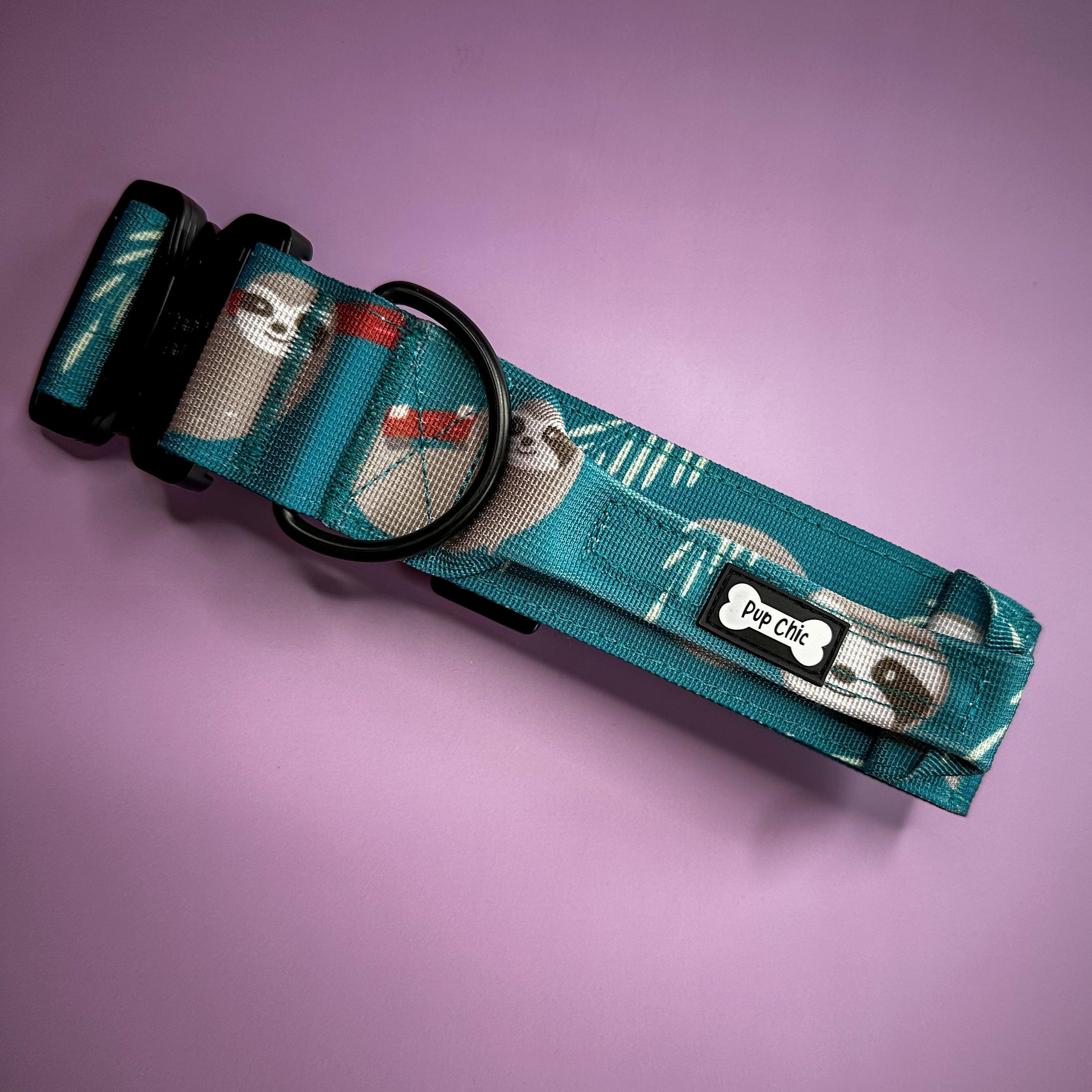 Lazy Sloth Tactical Dog Collar with Handle – Durable & Stylish for Large Dogs | Shop Brit | UK Pet Shop | Pet Collars & Harnesses