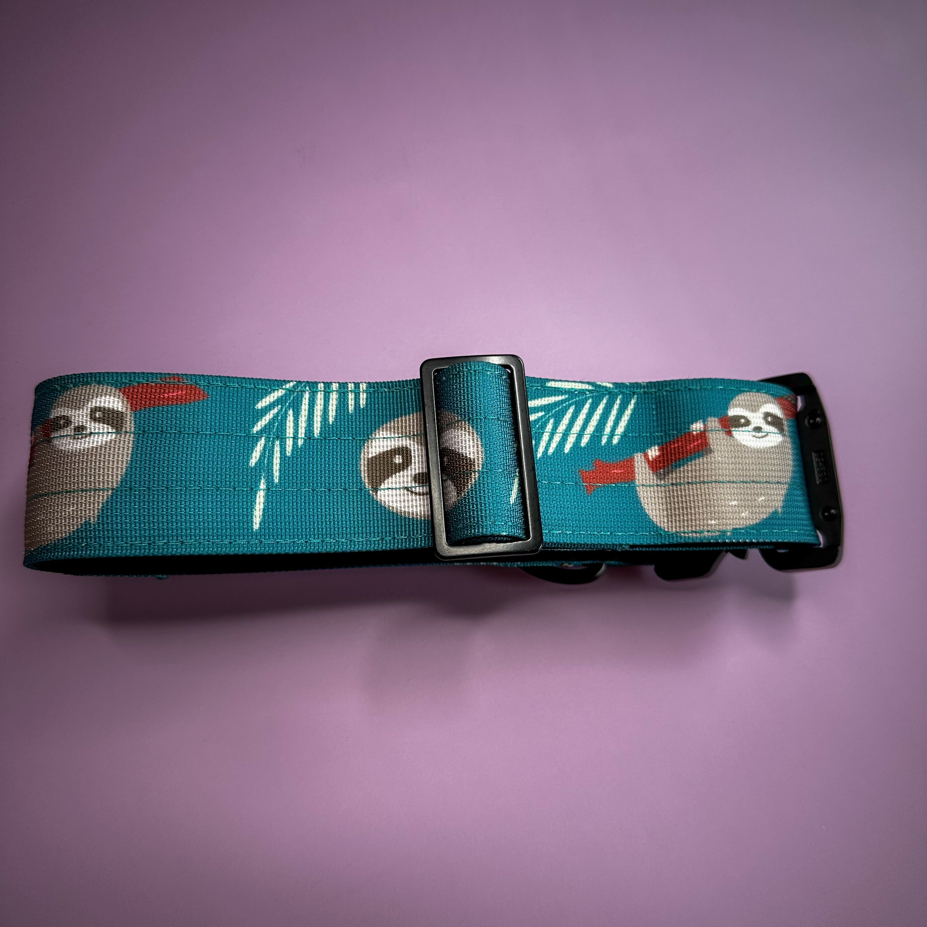 Lazy Sloth Tactical Dog Collar with Handle – Durable & Stylish for Large Dogs | Shop Brit | UK Pet Shop | Pet Collars & Harnesses