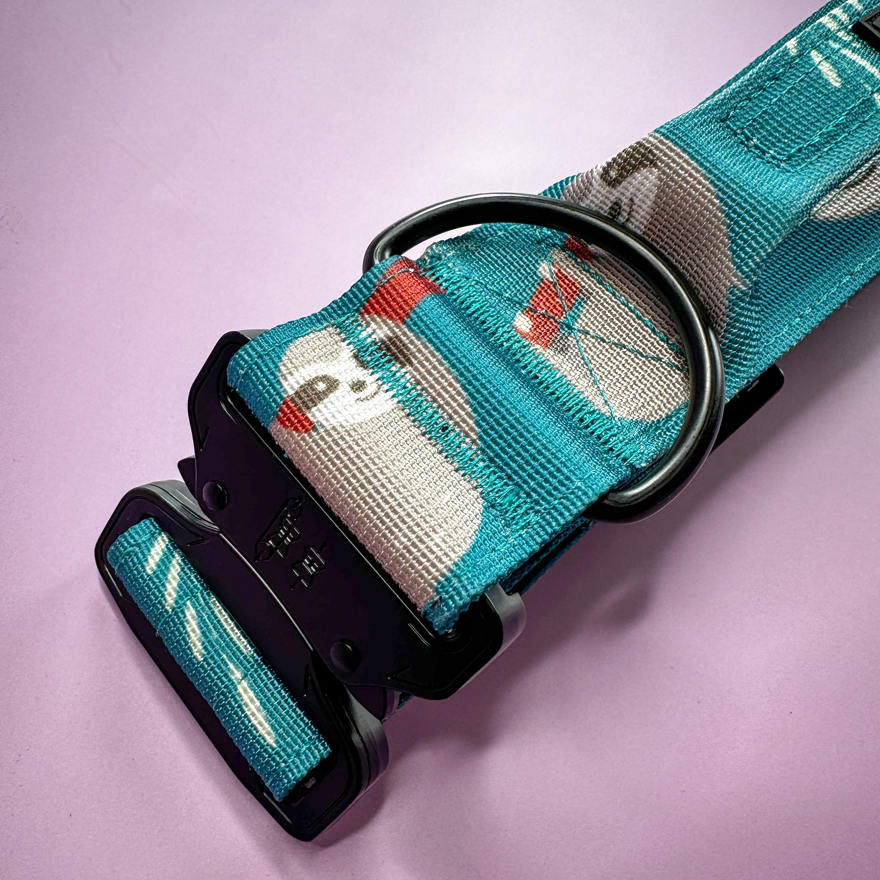 Lazy Sloth Tactical Dog Collar with Handle – Durable & Stylish for Large Dogs | Shop Brit | UK Pet Shop | Pet Collars & Harnesses