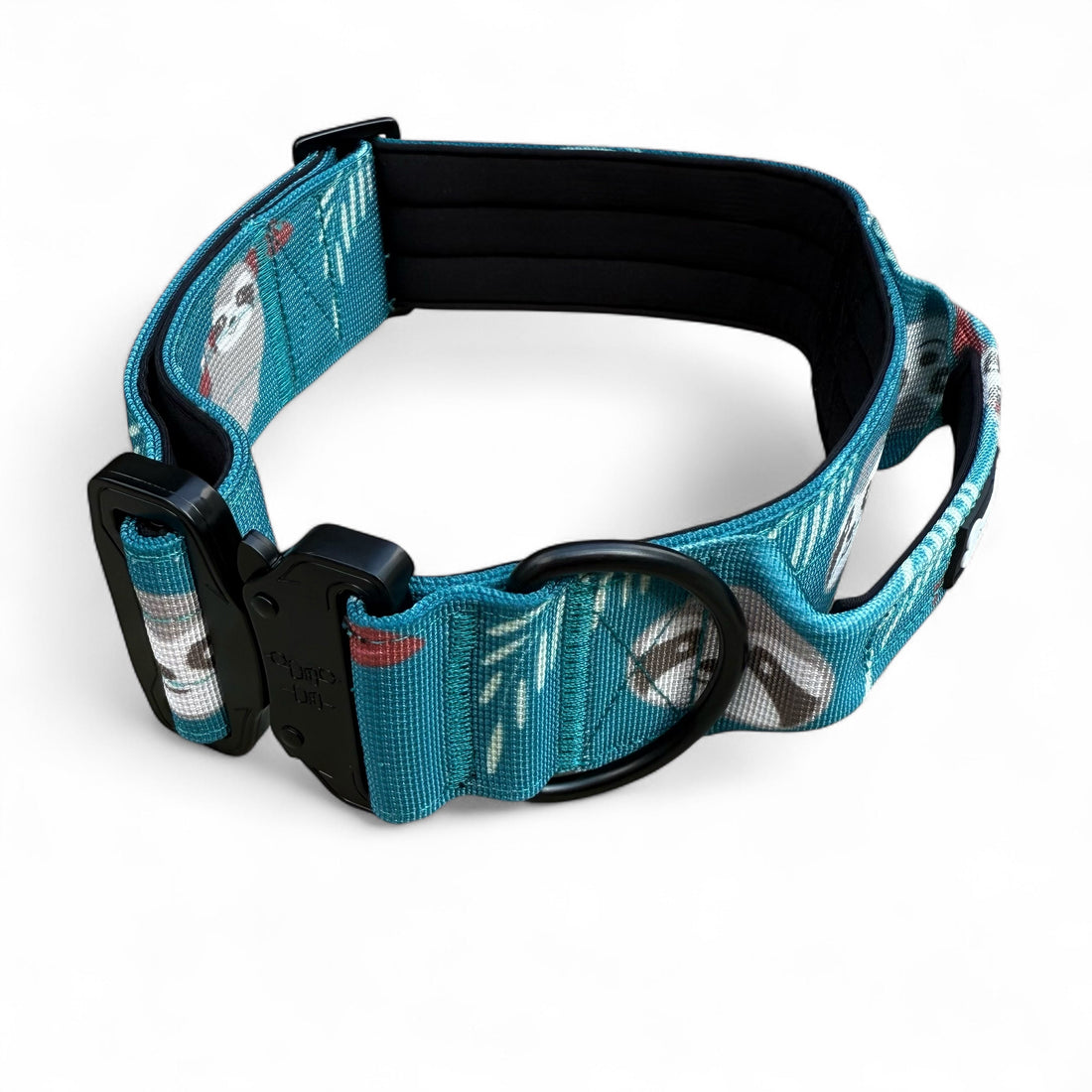 Lazy Sloth Tactical Dog Collar with Handle – Durable & Stylish for Large Dogs | Shop Brit | UK Pet Shop | Pet Collars & Harnesses