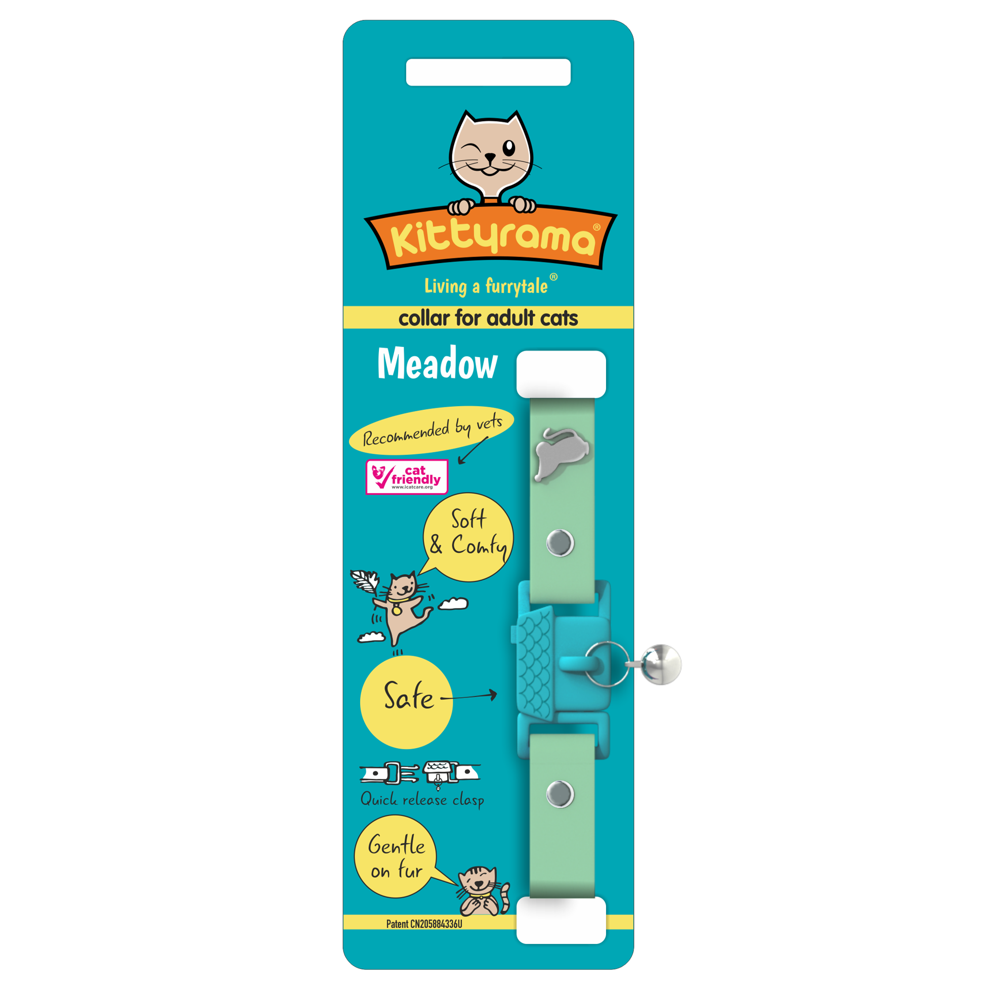 KITTYRAMA MEADOW CAT COLLAR - Quick Release, Breakaway, Hypoallergenic | Shop Brit | UK Pet Shop | Cat Supplies