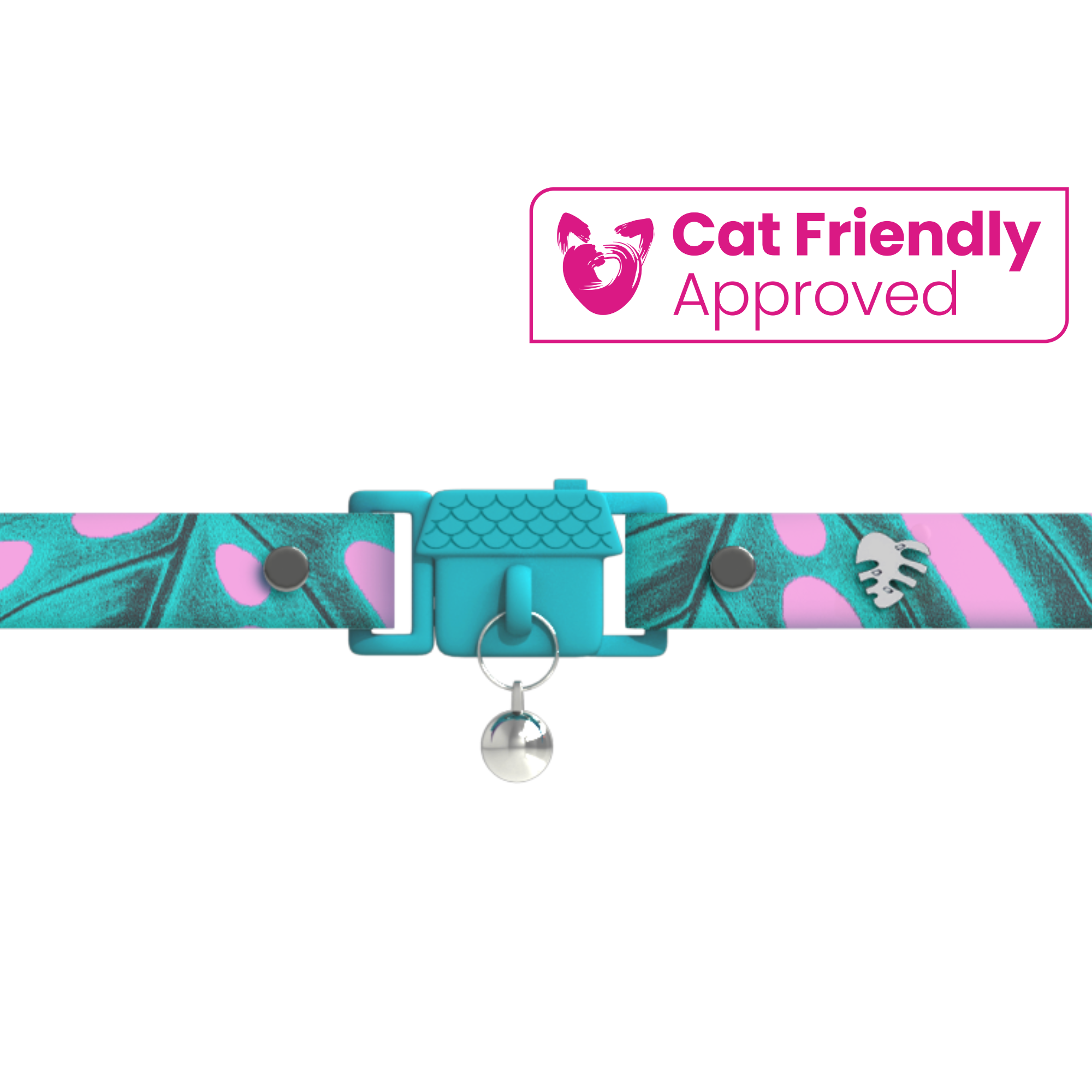 KITTYRAMA BOTANICALS MONSTERA CAT COLLAR - Quick Release, Breakaway, Hypoallergenic | Shop Brit | UK Pet Shop | Cat Supplies