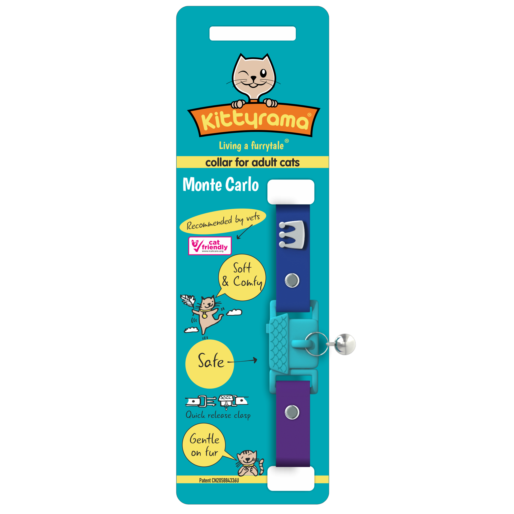 KITTYRAMA MONTE CARLO CAT COLLAR - Quick Release, Breakaway, Hypoallergenic | Shop Brit | UK Pet Shop | Cat Supplies