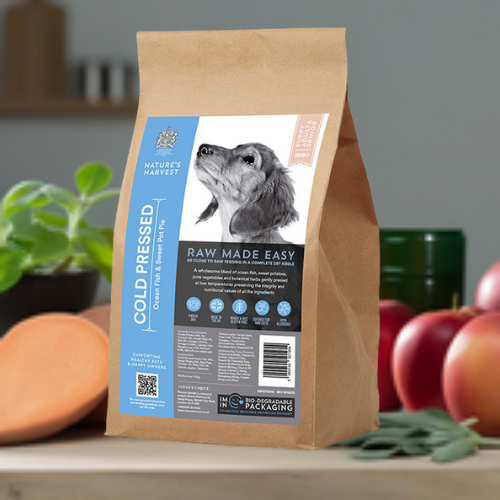 Cold Pressed Ocean Fish and Sweet Potato 3KG Hypoallergenic Dog Food - Raw Made Easy | Shop Brit | UK Pet Shop | Cold Pressed Dog Food