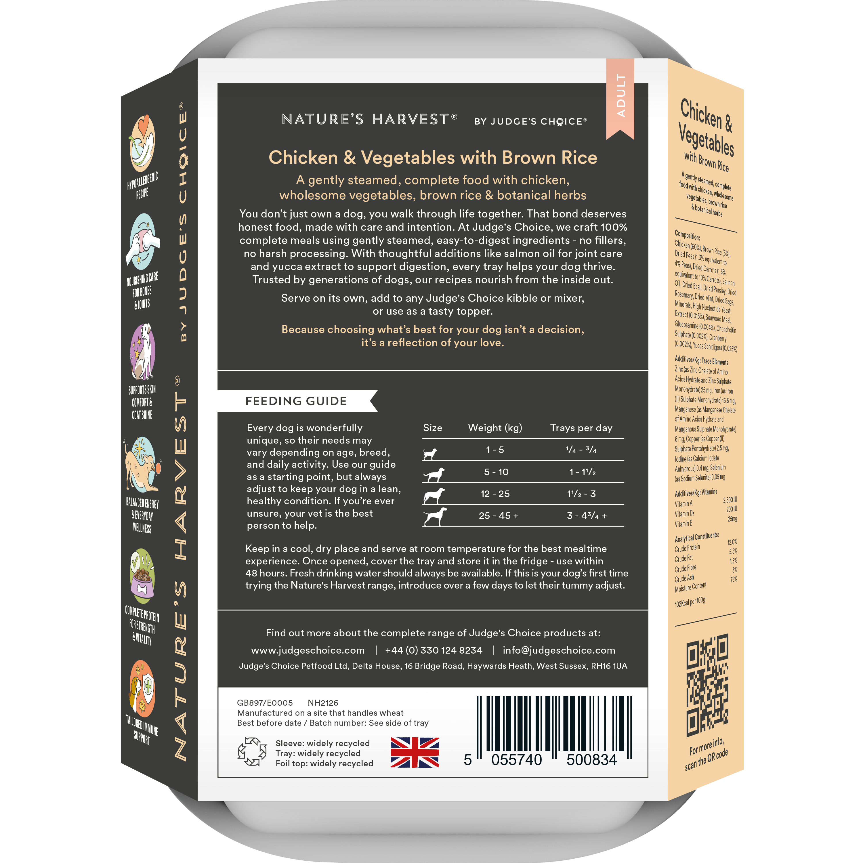 Chicken & Vegetables with Brown Rice Wet Dog Food - Adult | Shop Brit | UK Pet Shop | Wet Dog Food