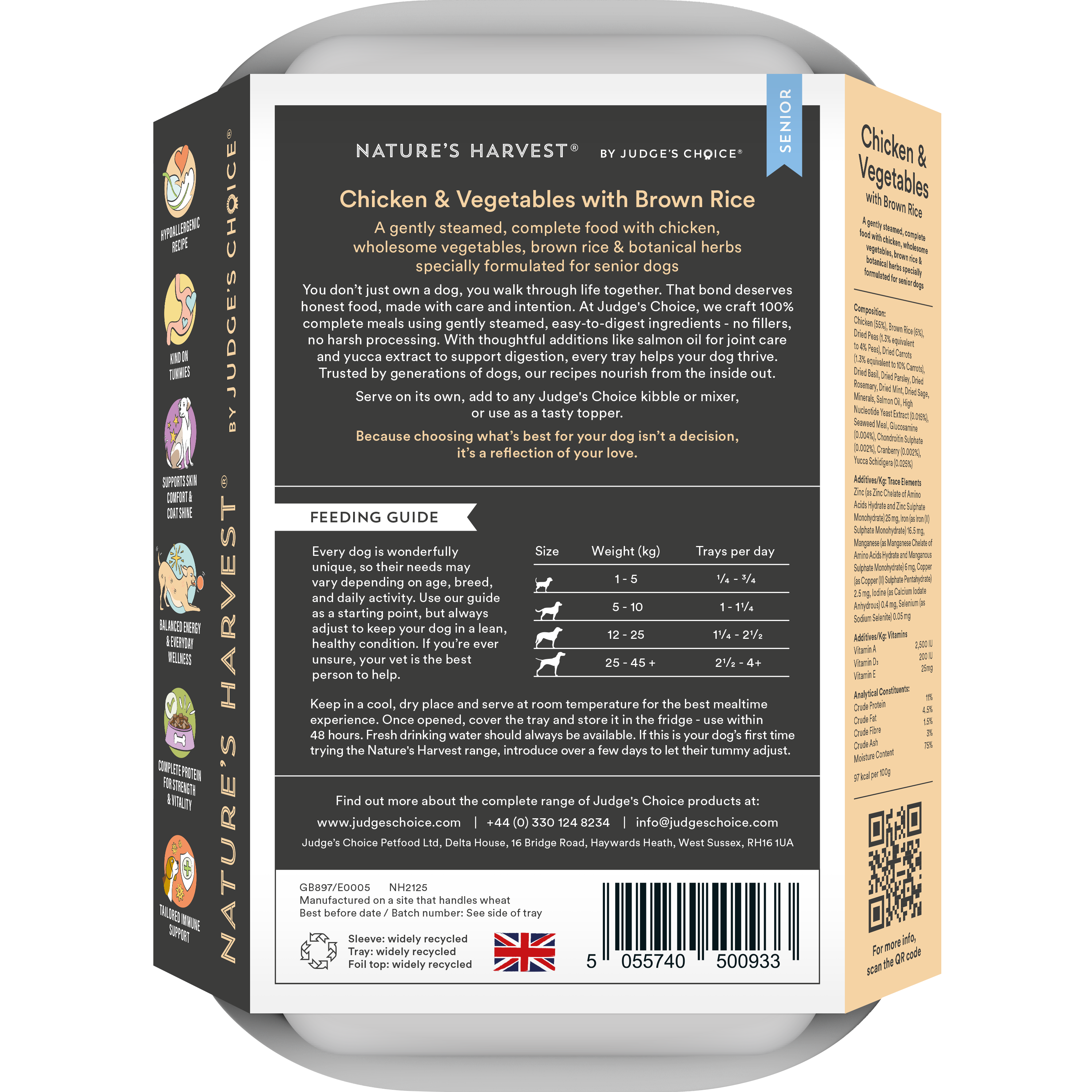 Chicken & Vegetables with Brown Rice - Senior | Shop Brit | UK Pet Shop | Wet Dog Food