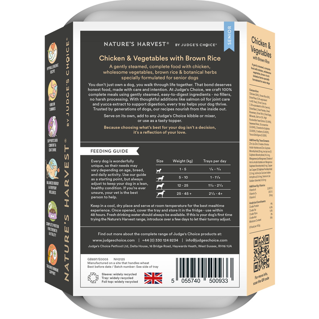 Chicken & Vegetables with Brown Rice - Senior | Shop Brit | UK Pet Shop | Wet Dog Food