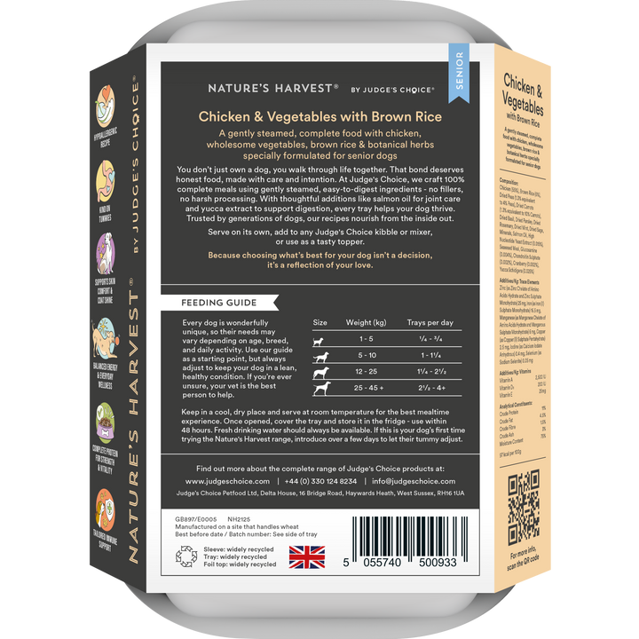 Chicken & Vegetables with Brown Rice - Senior | Shop Brit | UK Pet Shop | Wet Dog Food