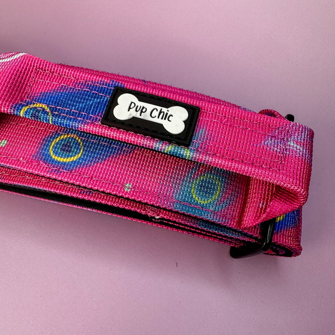 Peacock Power Tactical Dog Collar with Handle | Shop Brit | UK Pet Shop | Pet Collars & Harnesses