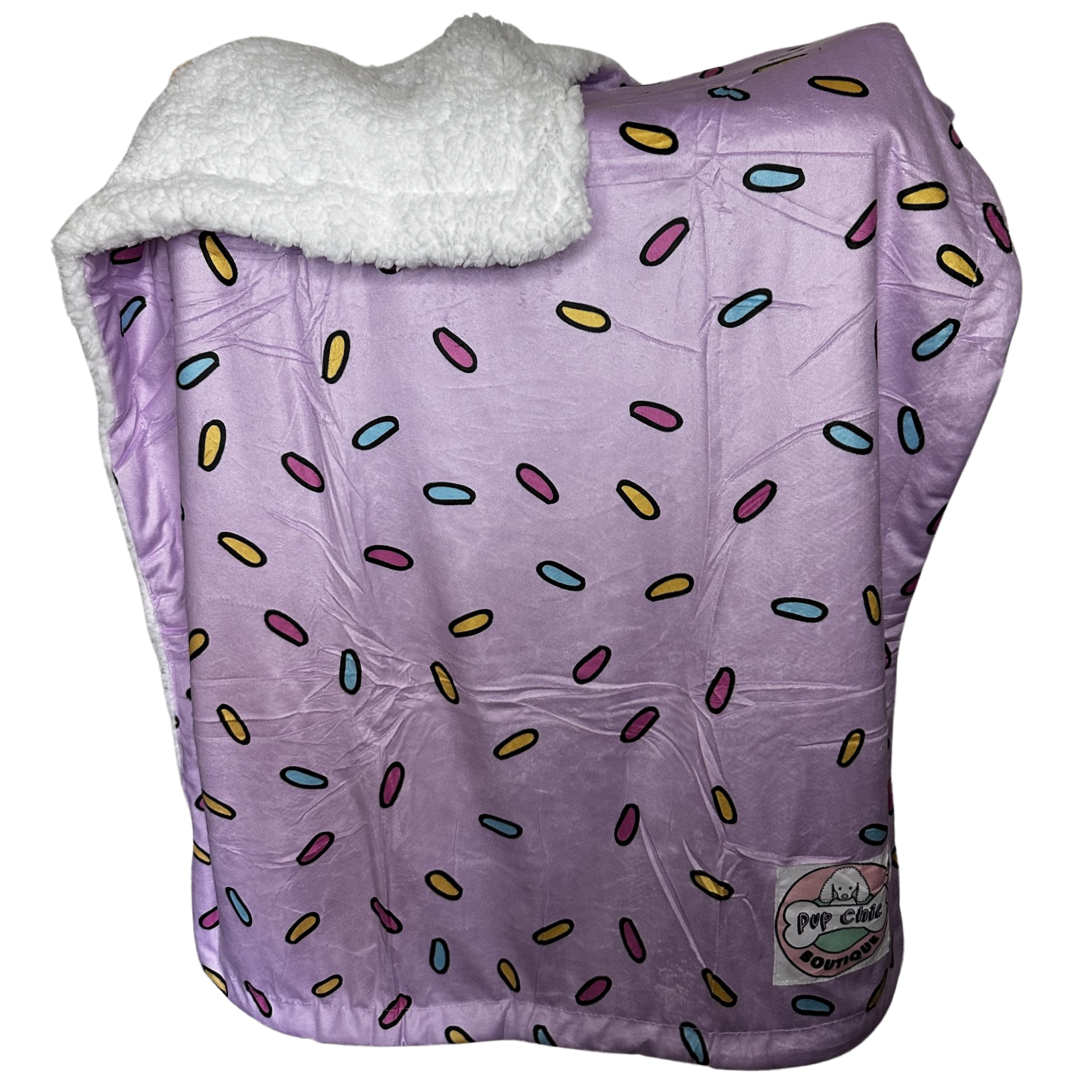 Pink Sprinkles For Days blanket - fleece dog blanket | Shop Brit | UK Pet Shop | 