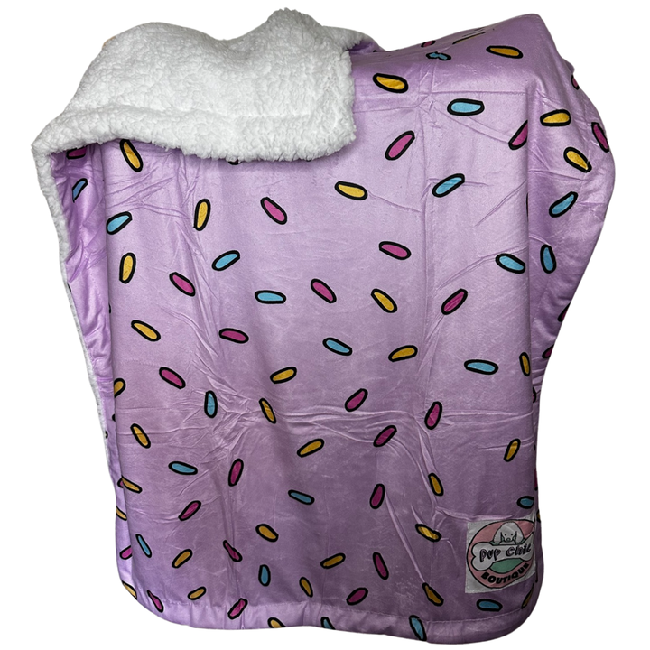 Pink Sprinkles For Days blanket - fleece dog blanket | Shop Brit | UK Pet Shop | 
