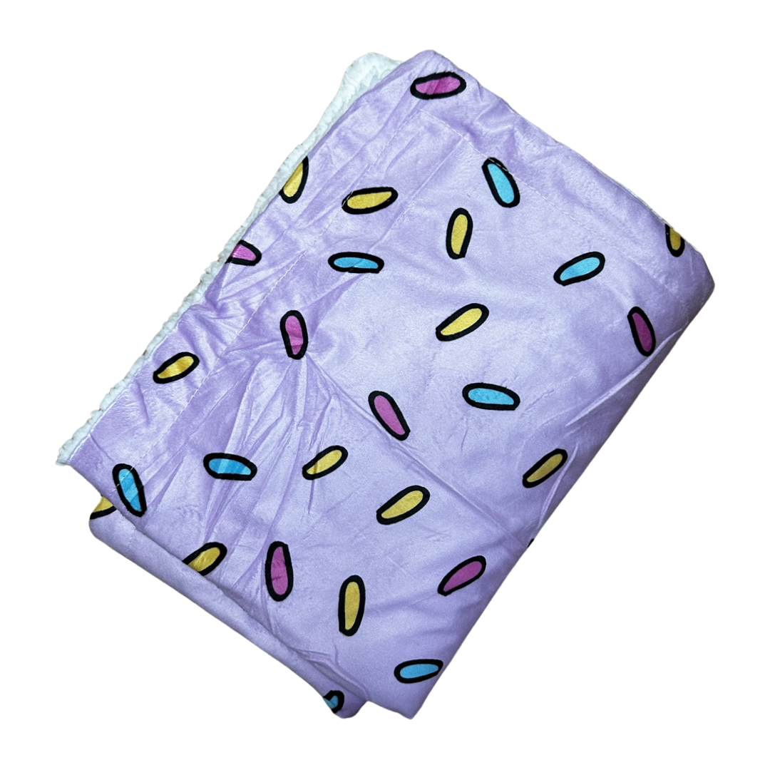 Pink Sprinkles For Days blanket - fleece dog blanket | Shop Brit | UK Pet Shop | 