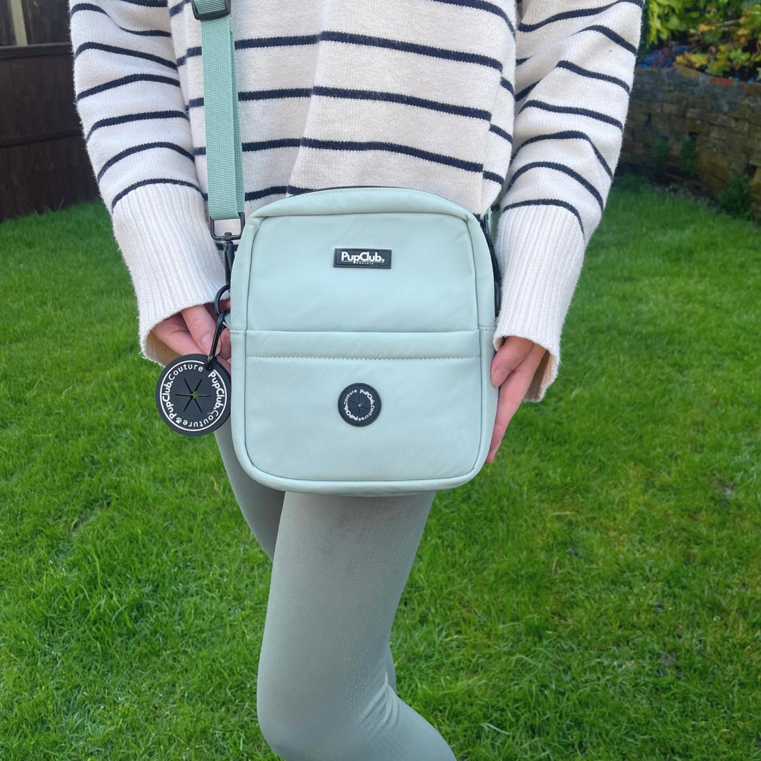 Mini Dog Walking Bag - Sage Green