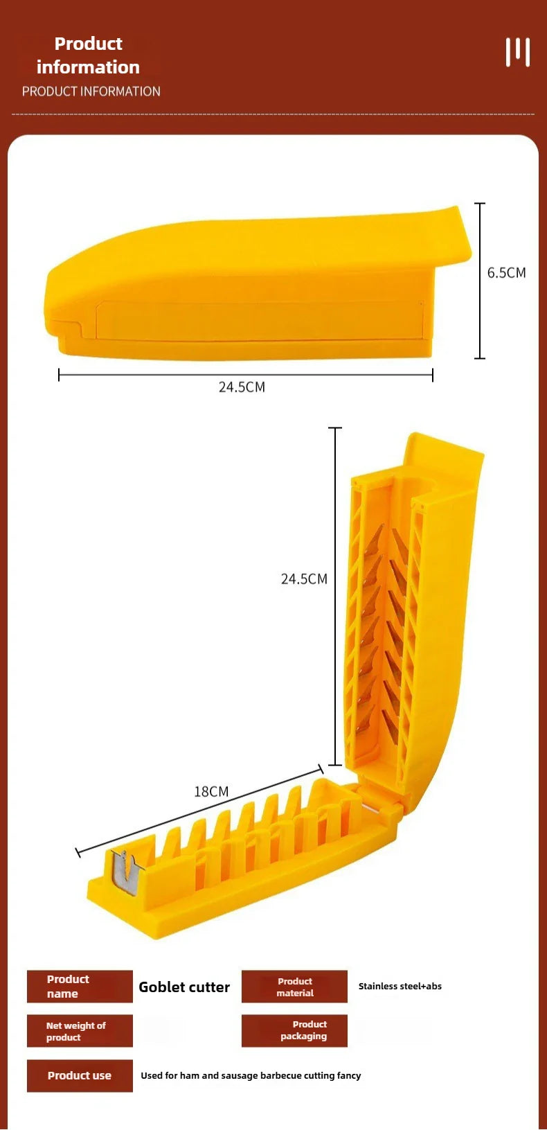 Starchy Ham Sausage Cutting Flower Skewer Hot Dog Knife Household Kitchen Gadgets Sausage Flower Cutter Roast Sausage Stall Tool