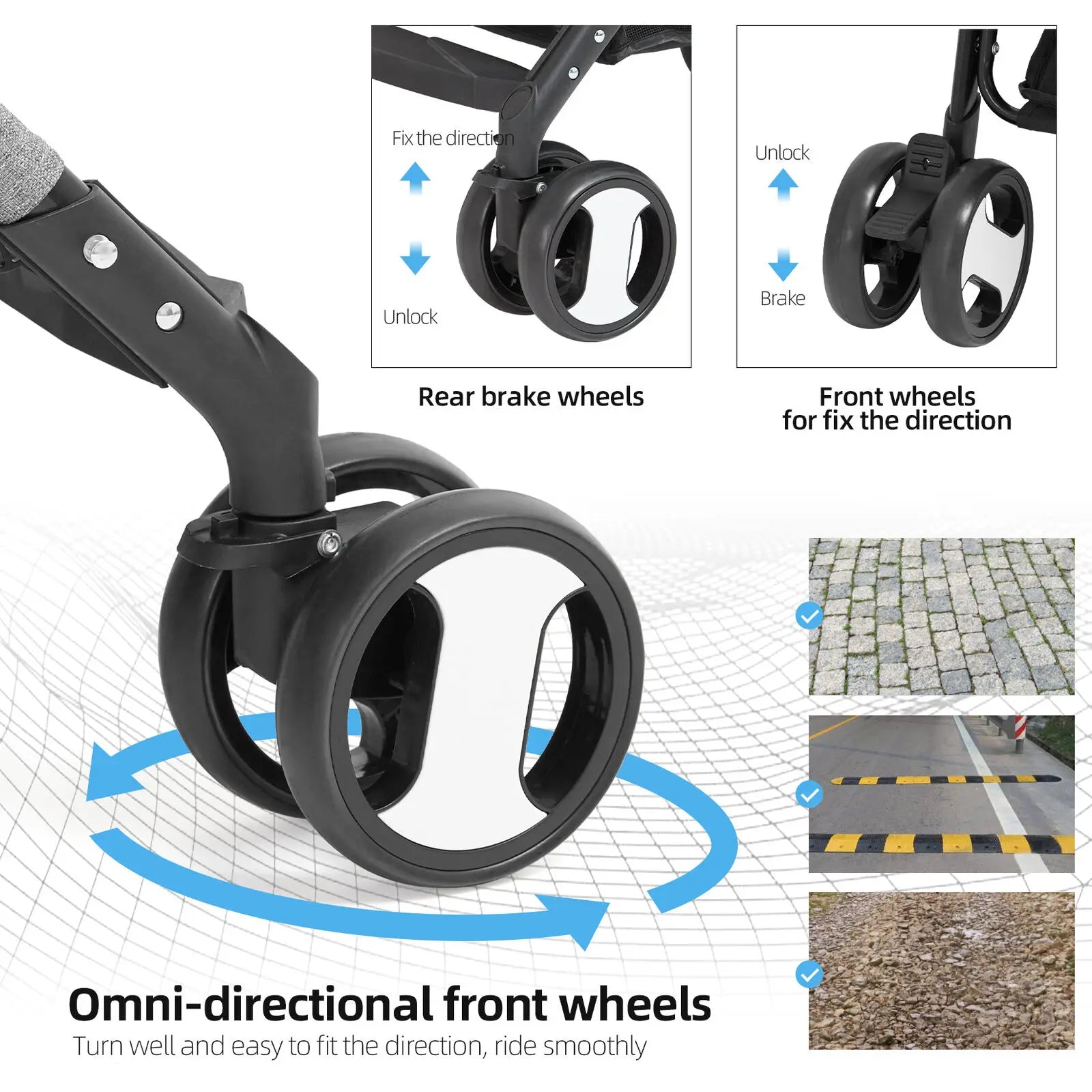 Large 4 Wheel Dog Carrier Trailer, Pram with Mesh Windows, Outdoor Portable Puppy Travel Walk Carrier, Load 30kg