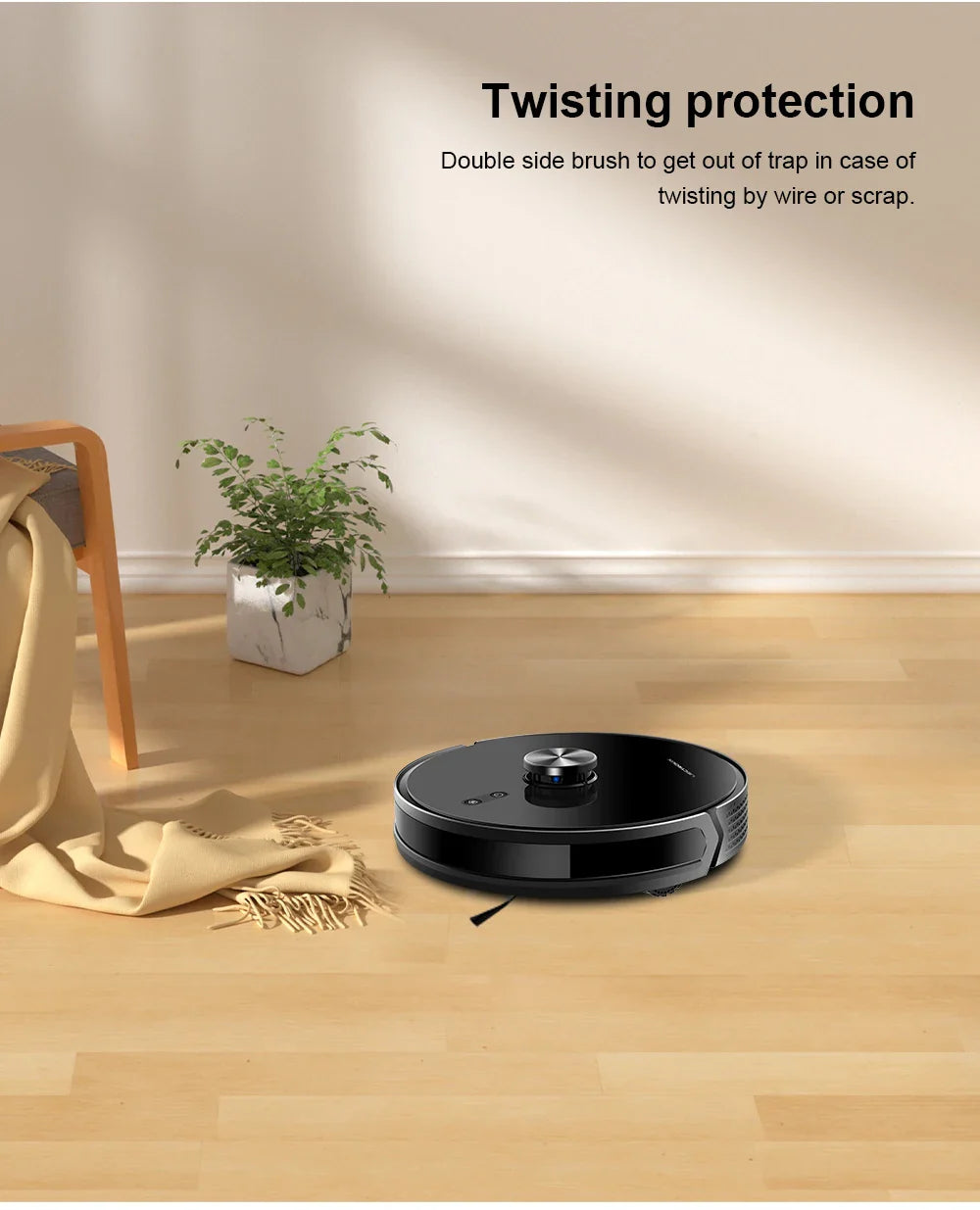 Liectroux / LILIN X6 LDS Robot Vacuum Cleaner,Laser Lidar Navigation,Wet Dry Mopping,6500Pa Suction,Multi-Floor Map,Carpet Boost