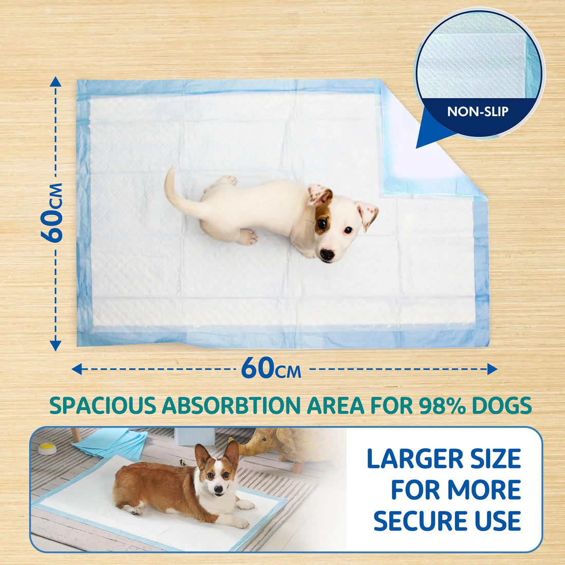 Dog Pee Pad, Puppy Potty Training Pet Pads Dog Pads Extra Large Disposable Super Absorbent & Leak-Free Pee Pads