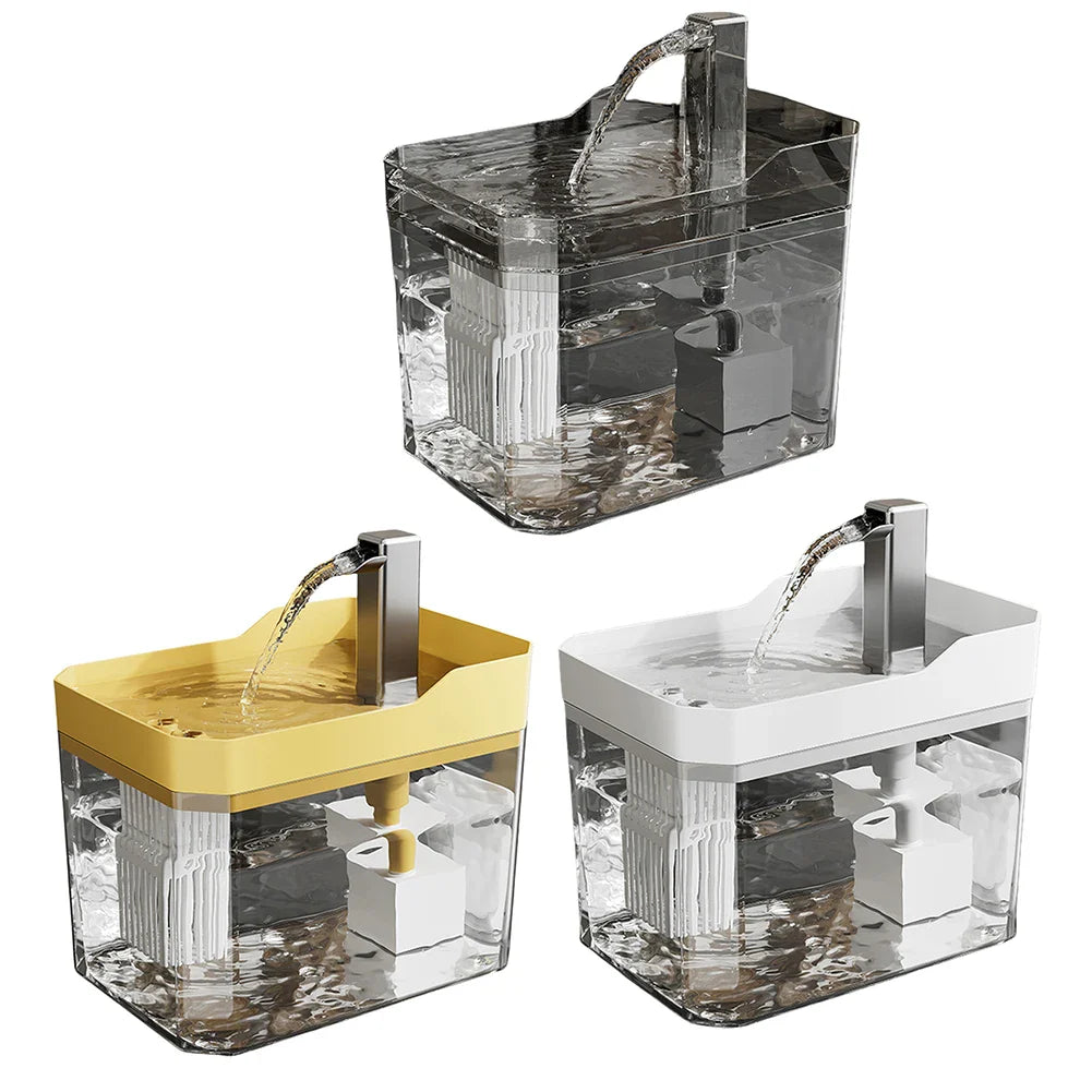 Cat Water Fountain with Quiet Pump Dog Water Filter Dispenser USB Anti-Dry Burning Pet Fountain Cat Fountain for Cats Indoor