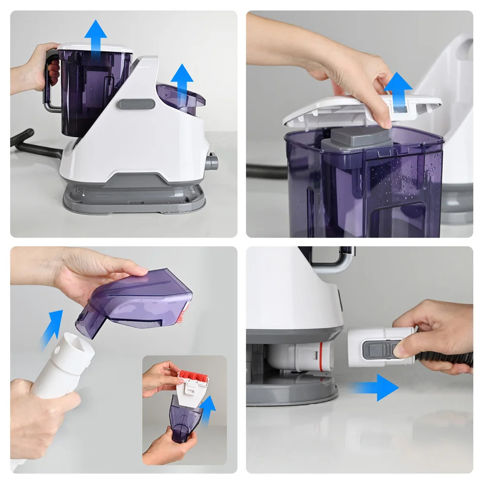 MIUI Multi-Purpose Portable Carpet Cleaner Upholstery Cleaner Machine Deep-Cleaning Shampooer for Home Use