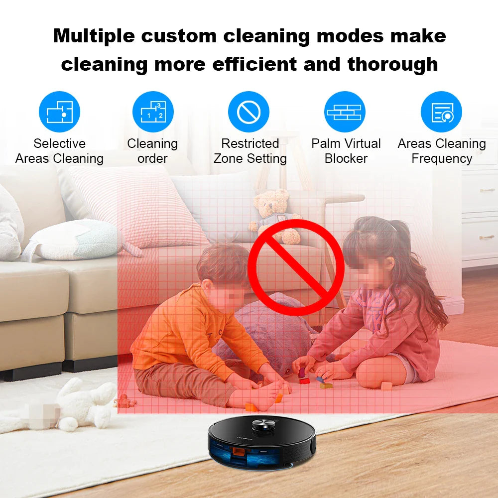 Liectroux / LILIN X6 LDS Robot Vacuum Cleaner,Laser Lidar Navigation,Wet Dry Mopping,6500Pa Suction,Multi-Floor Map,Carpet Boost