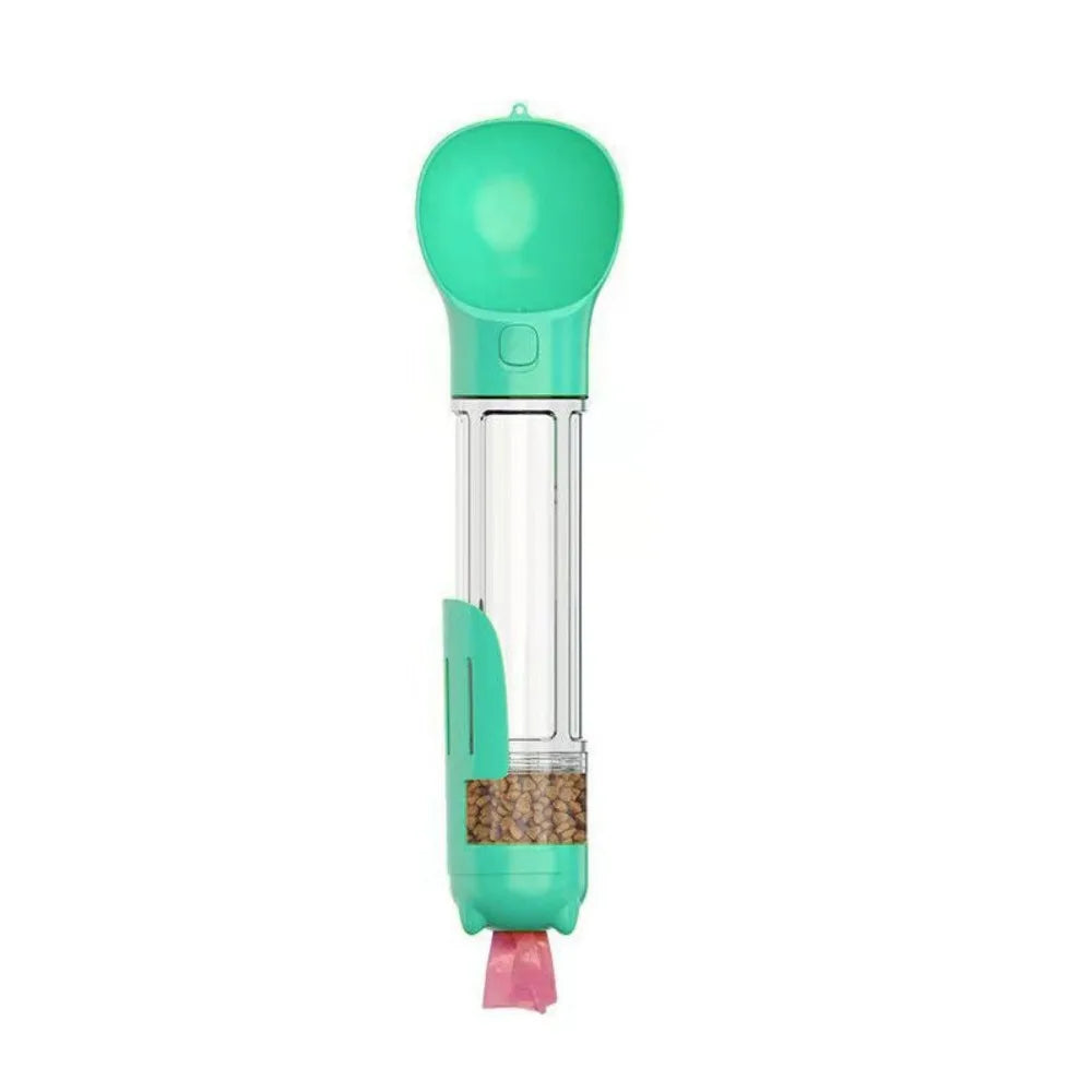 300/500ml Pet Water Food Dispenser with Trash Bag Box and Shovel 3 in 1 Pet Dog Water Bottle Leak Proof Dog Food Feeder Outdoor