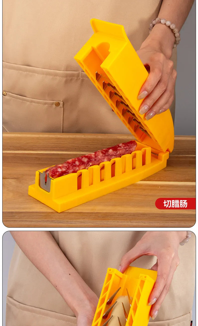 Starchy Ham Sausage Cutting Flower Skewer Hot Dog Knife Household Kitchen Gadgets Sausage Flower Cutter Roast Sausage Stall Tool