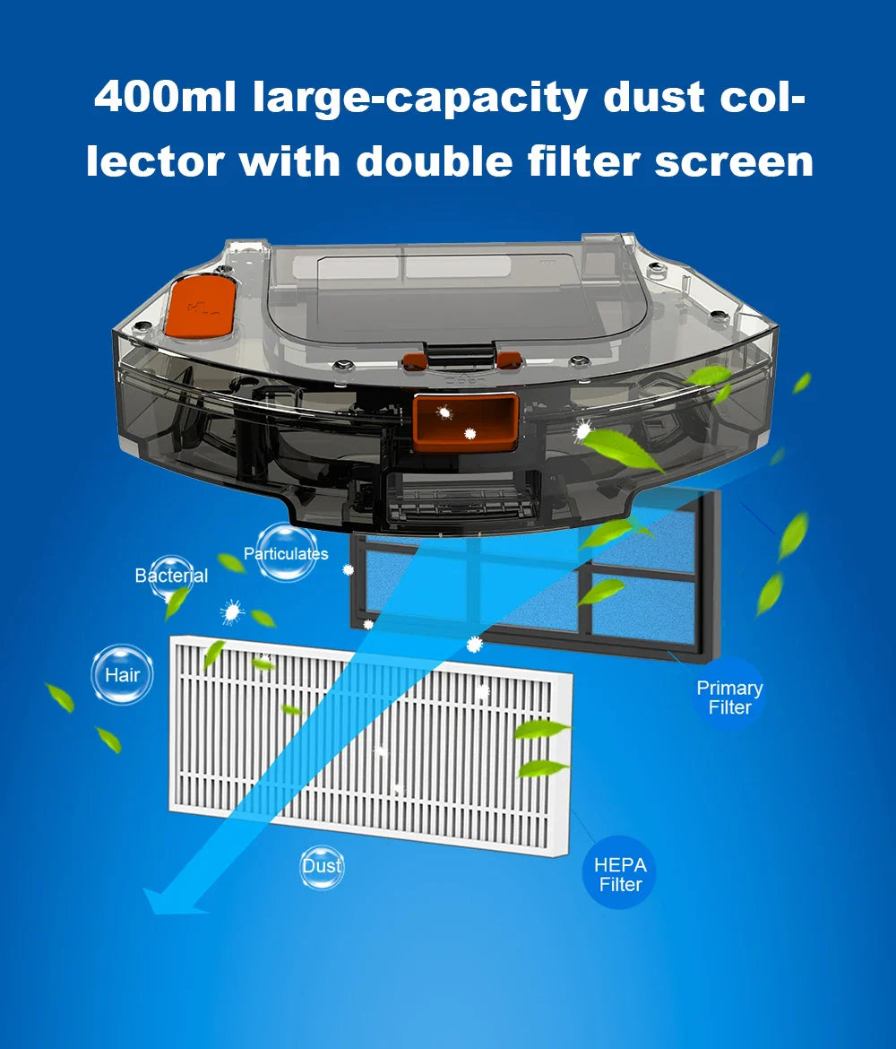Liectroux / LILIN X6 LDS Robot Vacuum Cleaner,Laser Lidar Navigation,Wet Dry Mopping,6500Pa Suction,Multi-Floor Map,Carpet Boost