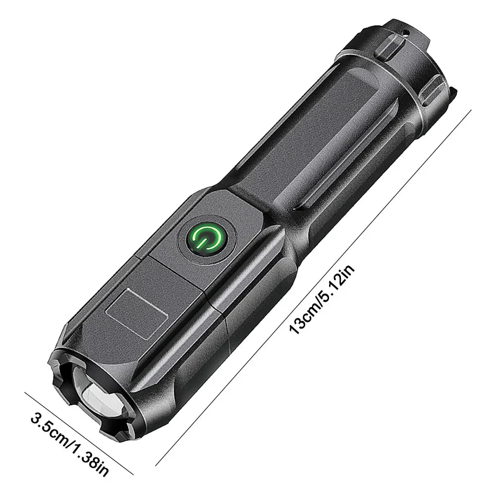 395nm Blacklight Flashlight USB Rechargeable Ultraviolet Blacklight Portable Torch Light for Pet Urine Detection Resin Curing