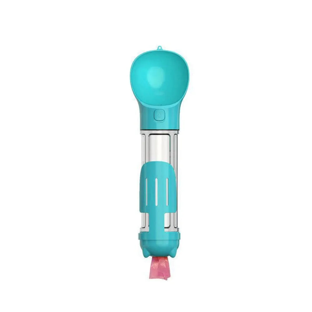 300/500ml Pet Water Food Dispenser with Trash Bag Box and Shovel 3 in 1 Pet Dog Water Bottle Leak Proof Dog Food Feeder Cat