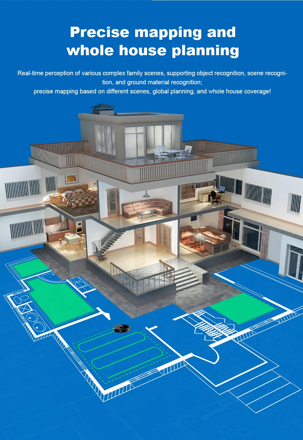 Liectroux / LILIN X6 LDS Robot Vacuum Cleaner,Laser Lidar Navigation,Wet Dry Mopping,6500Pa Suction,Multi-Floor Map,Carpet Boost