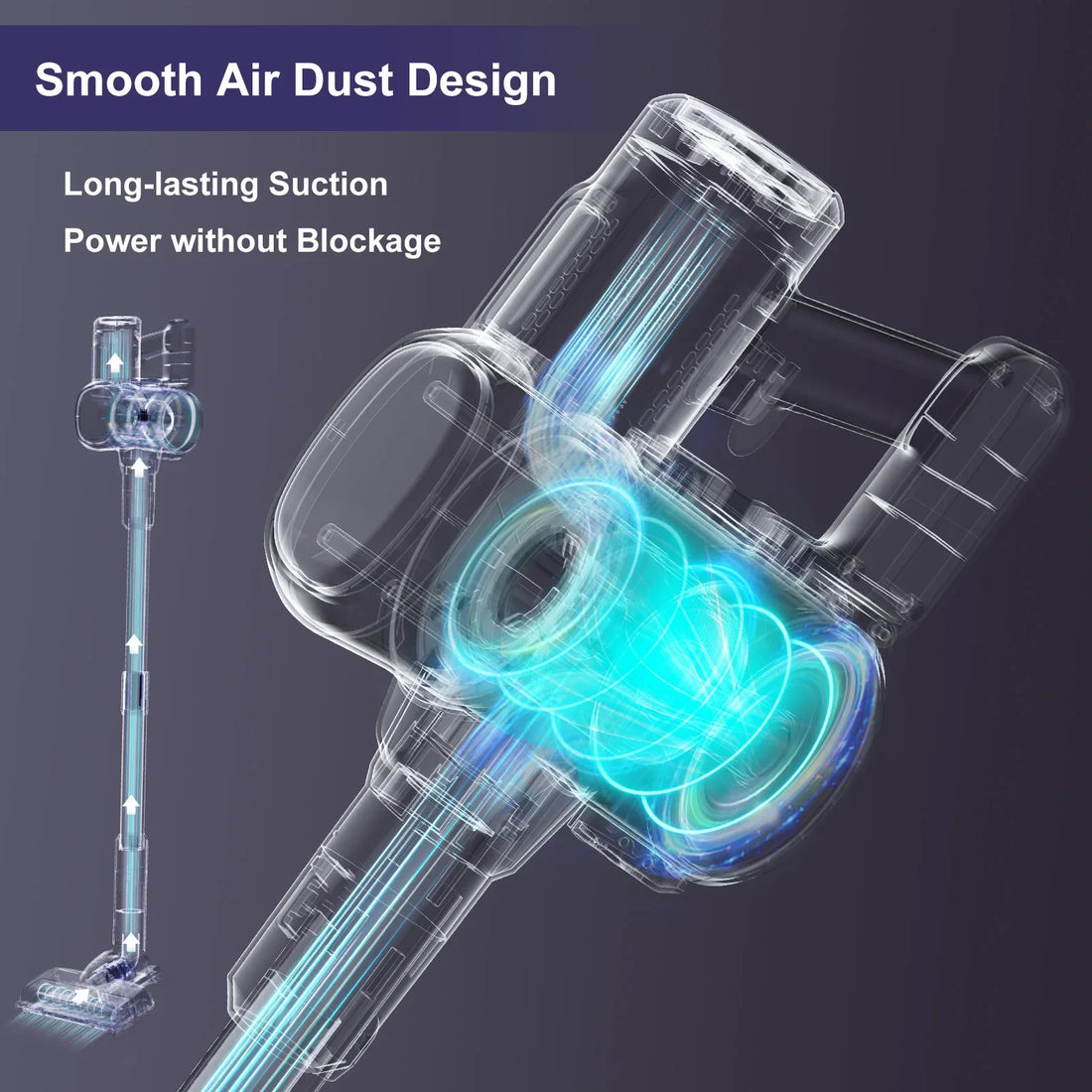 Lubluelu 202 Cordless Stick Vacuum Cleaner, Lightweight, 6-in-1, 25KPa Powerful No Cord, for Carpet, Floor, Pet Hair